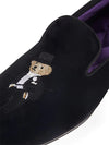 $800 RALPH LAUREN PURPLE LABEL - POLO "ALONZO" BEAR Black Loafers - 8