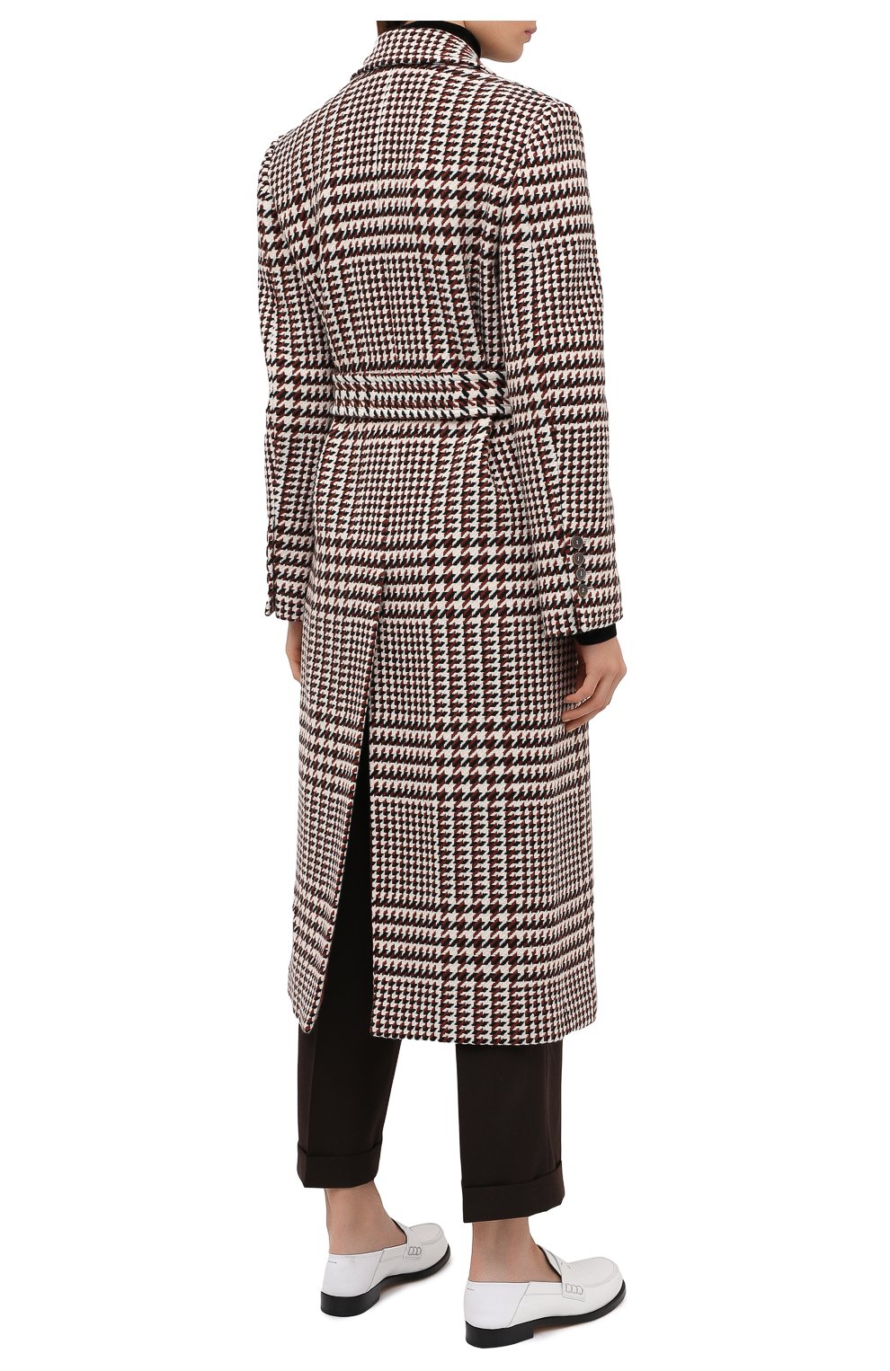 $3,200 ELEVENTY - Double-Breasted Bold Houndstooth Wool Coat - XL 10 US (46EU)