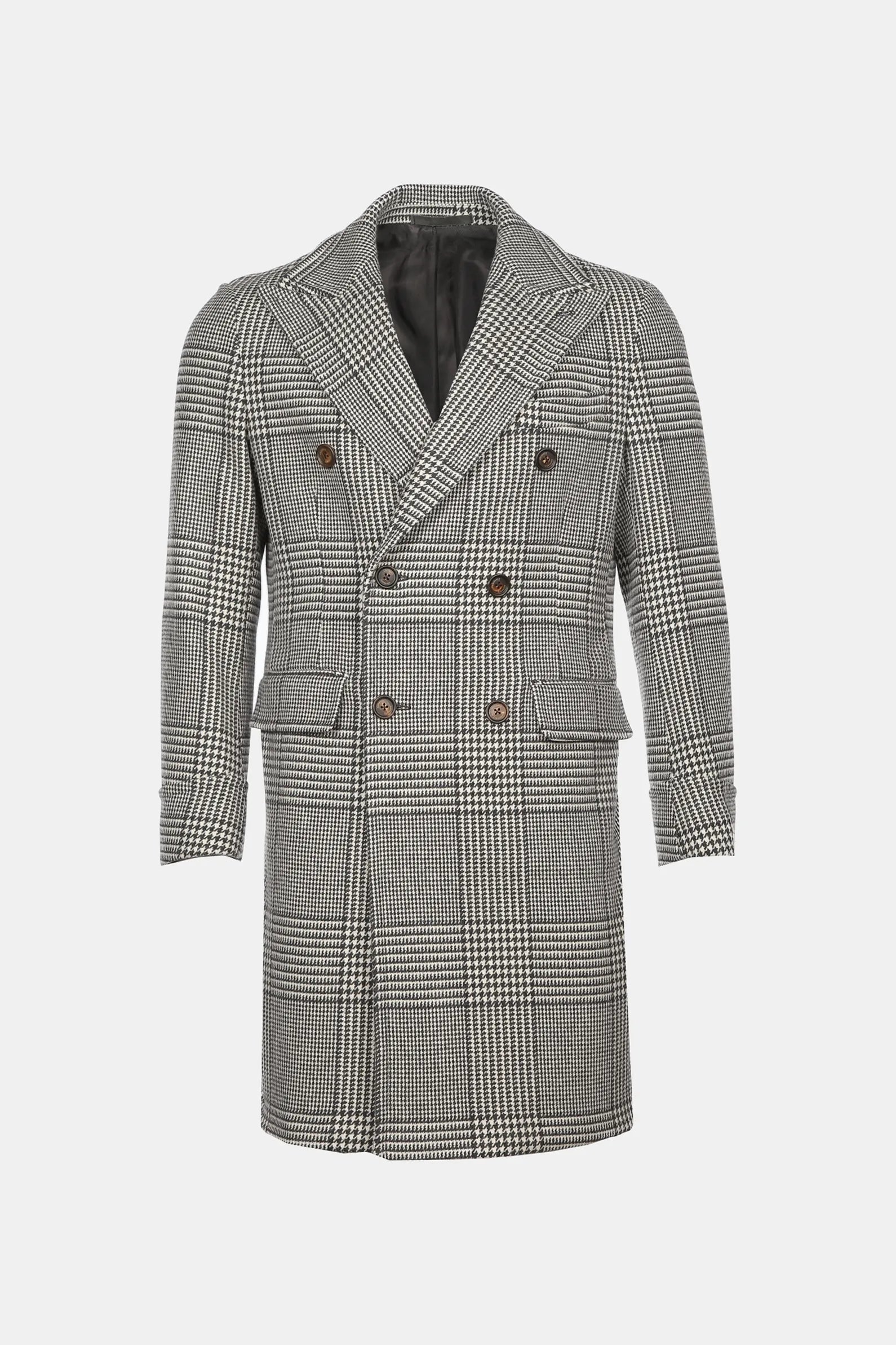 $2,195 ELEVENTY -Double Breasted CASHMERE / WOOL Peak Lapel Coat- 40 (50EU)