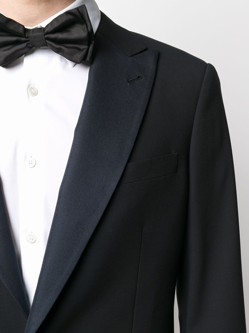 GIORGIO ARMANI - "SOHO" Midnight Blue SILK LINED Peak Lapel Tuxedo - 40R