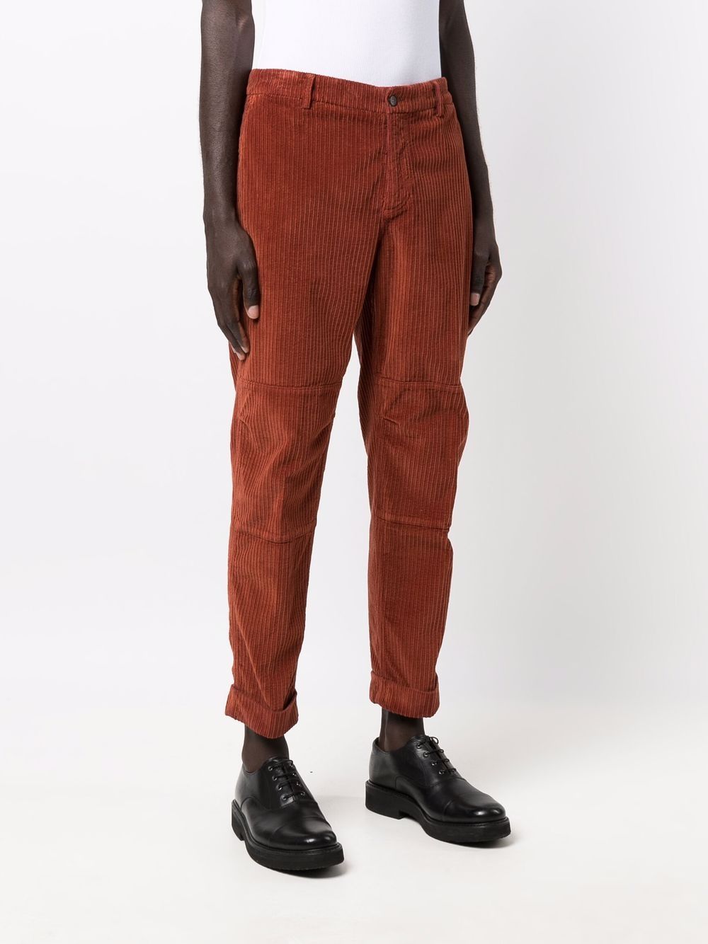 ELEVENTY - Cotton Rust/Ochre Patch Pocket Corduroy Pants- 33W