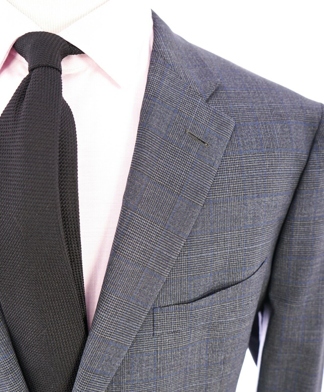 BOGLIOLI Milano - Prince of Wales Check Gray & Blue Suit - 50R