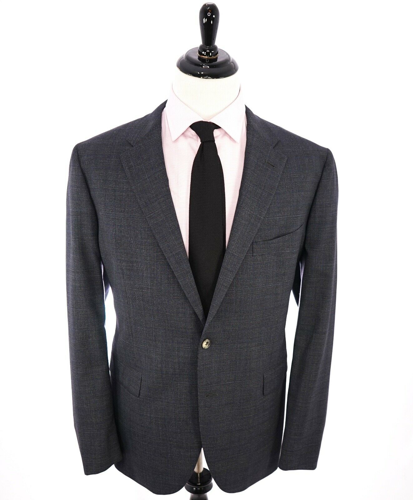 BOGLIOLI Milano - Prince of Wales Check Gray & Blue Suit - 50R