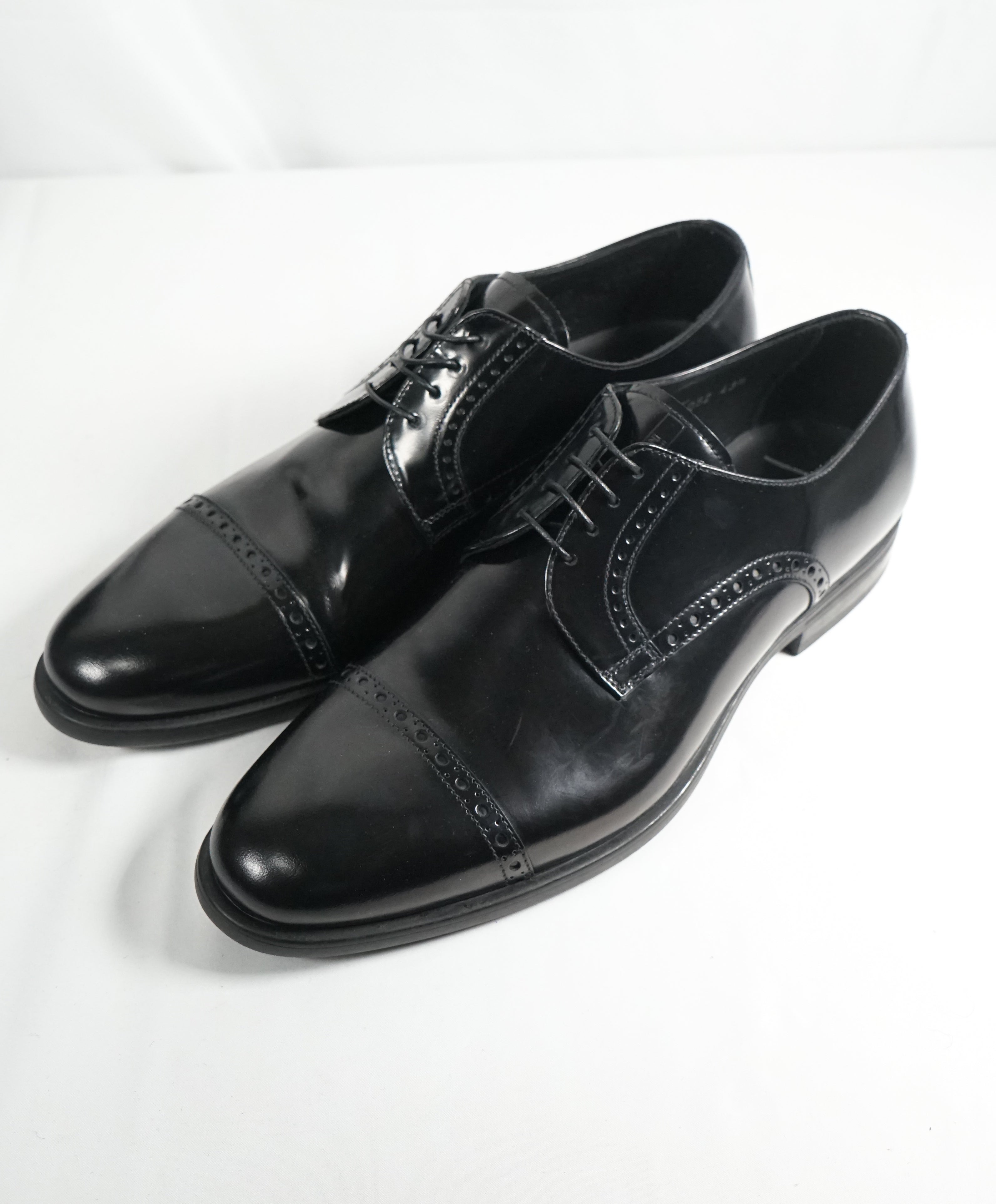 ARMANI COLLEZIONI - Cap Toe Brogue Oxfords W Embossed Tongue - 10.5