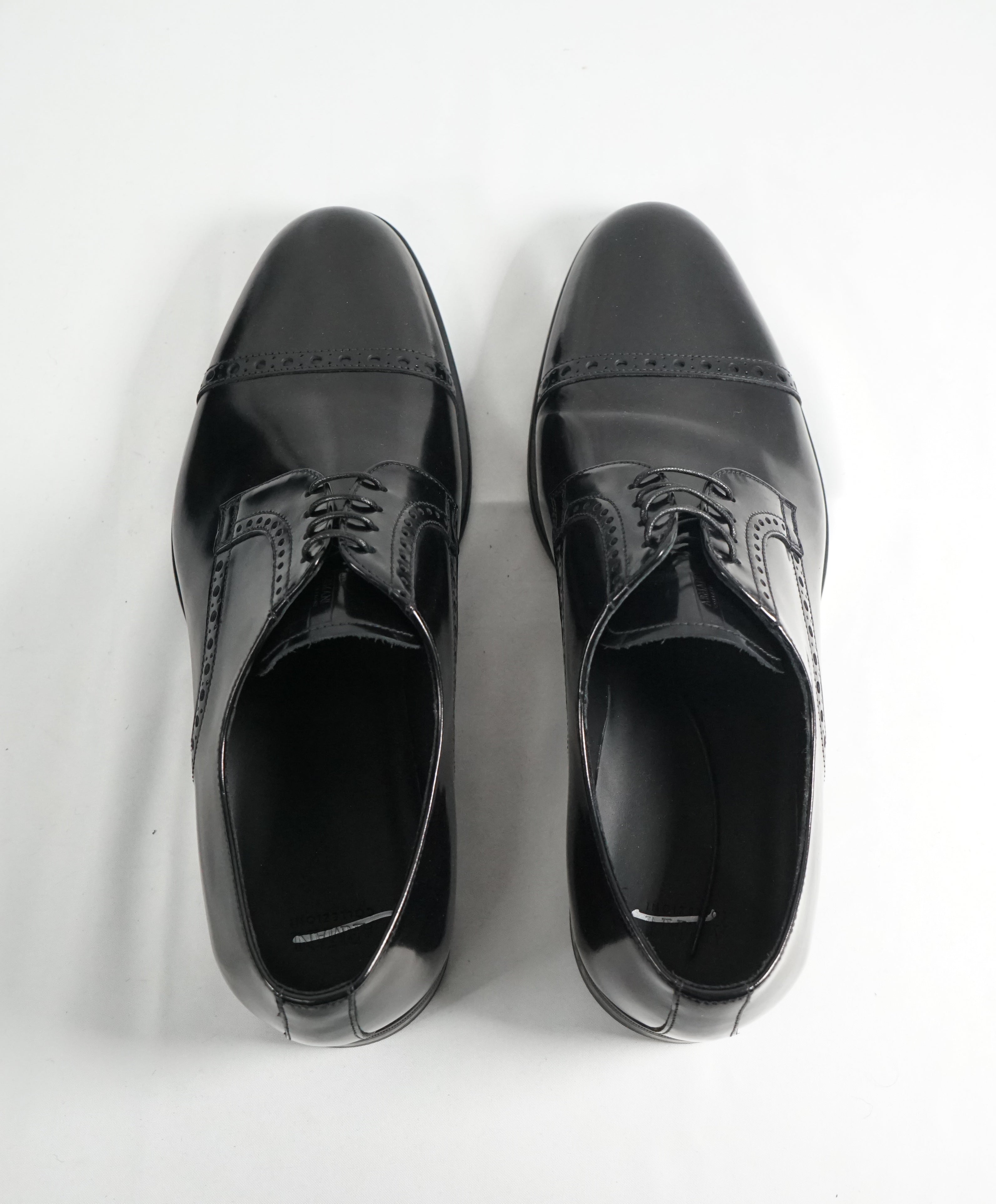 ARMANI COLLEZIONI - Cap Toe Brogue Oxfords W Embossed Tongue - 10.5