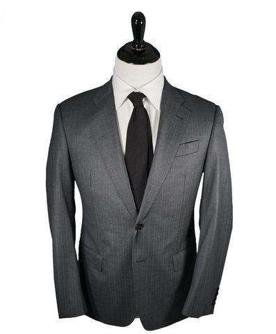 ARMANI COLLEZIONI - Blue & Gray Alternating Stripe Suit “G Line