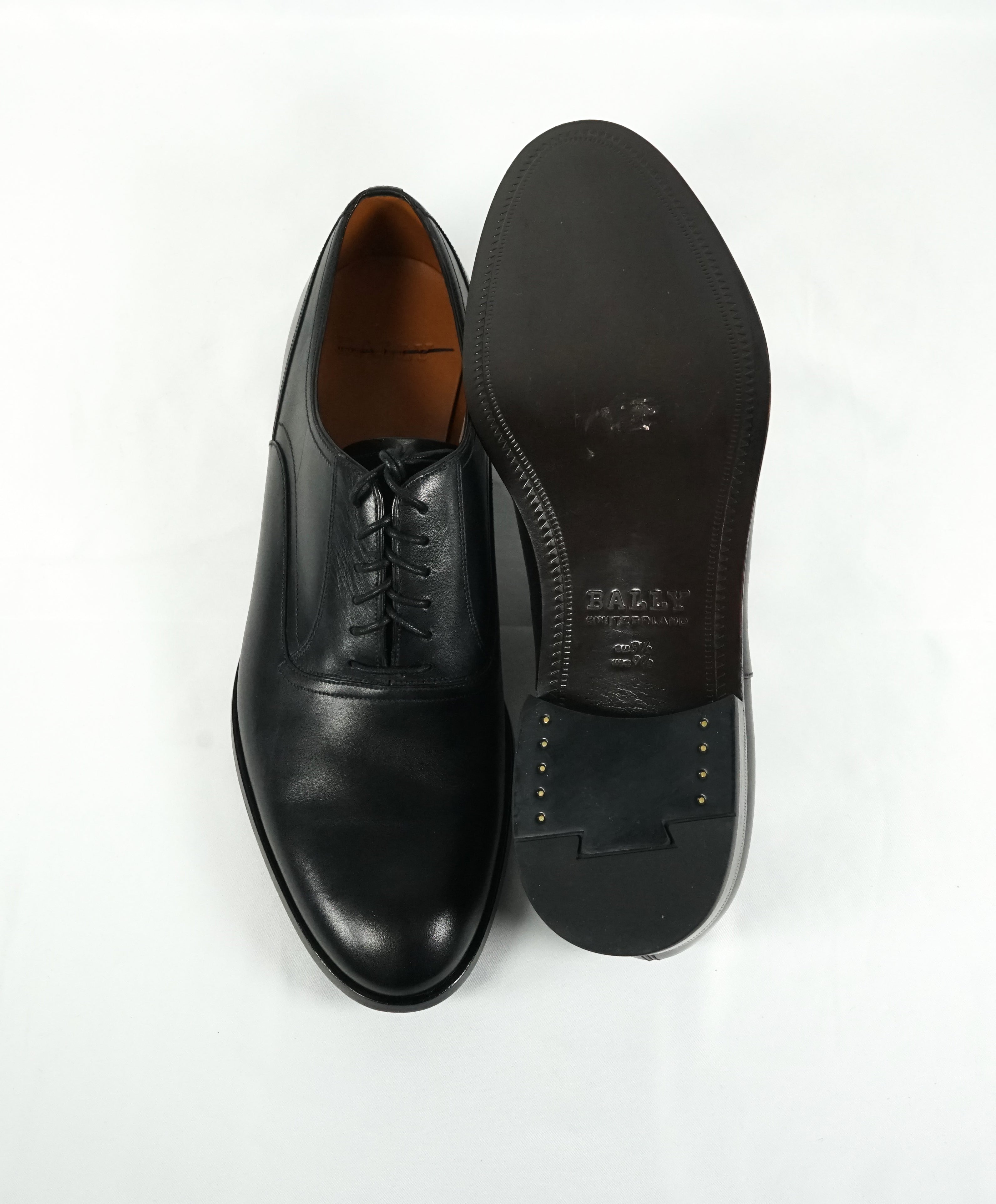 BALLY - “ Bromiel” Black Oxfords With Leather Soles - 9.5