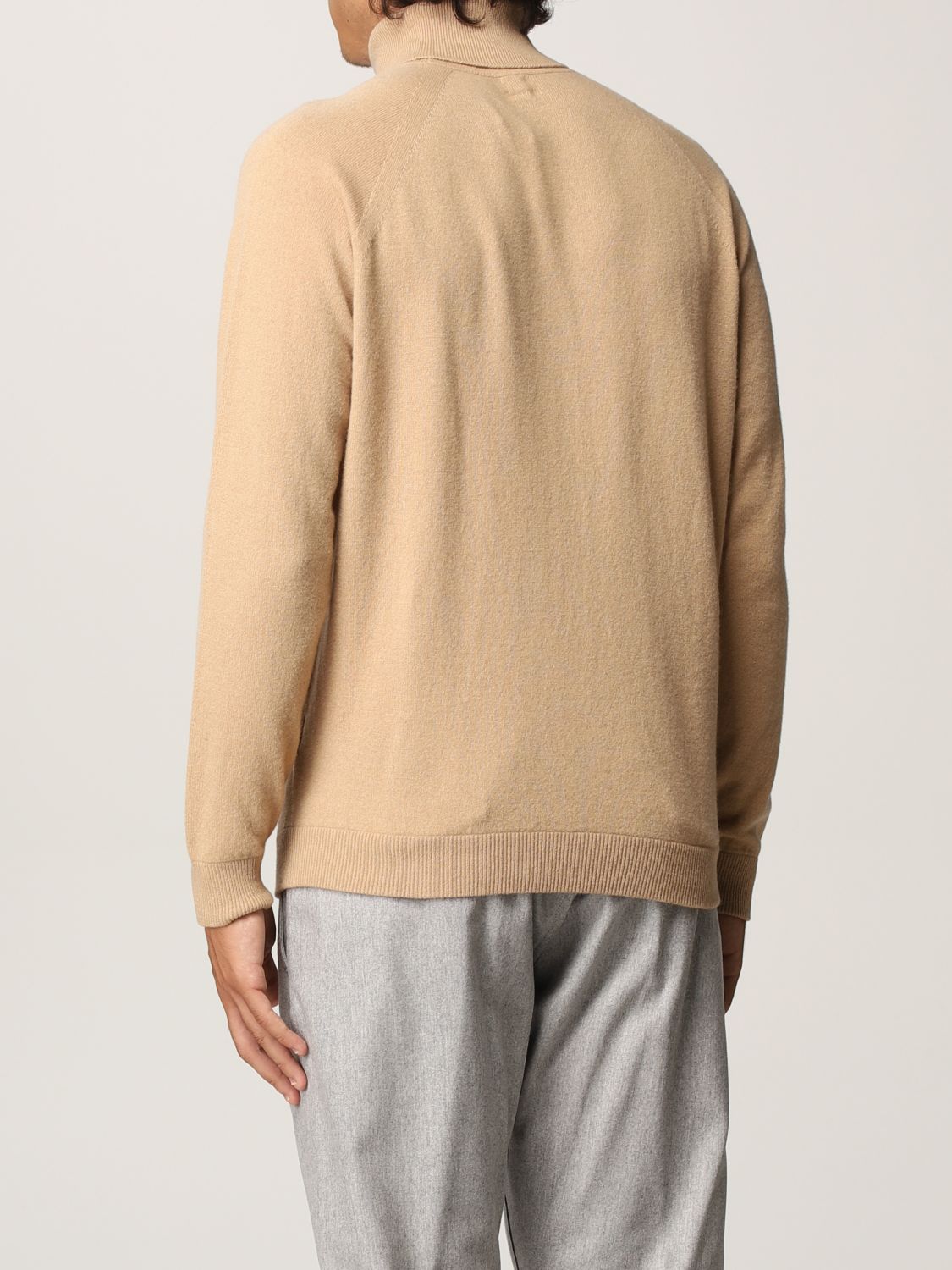 $495 ELEVENTY - CASHMERE / WOOL Camel "INSPIRED" Turtleneck Sweater- M