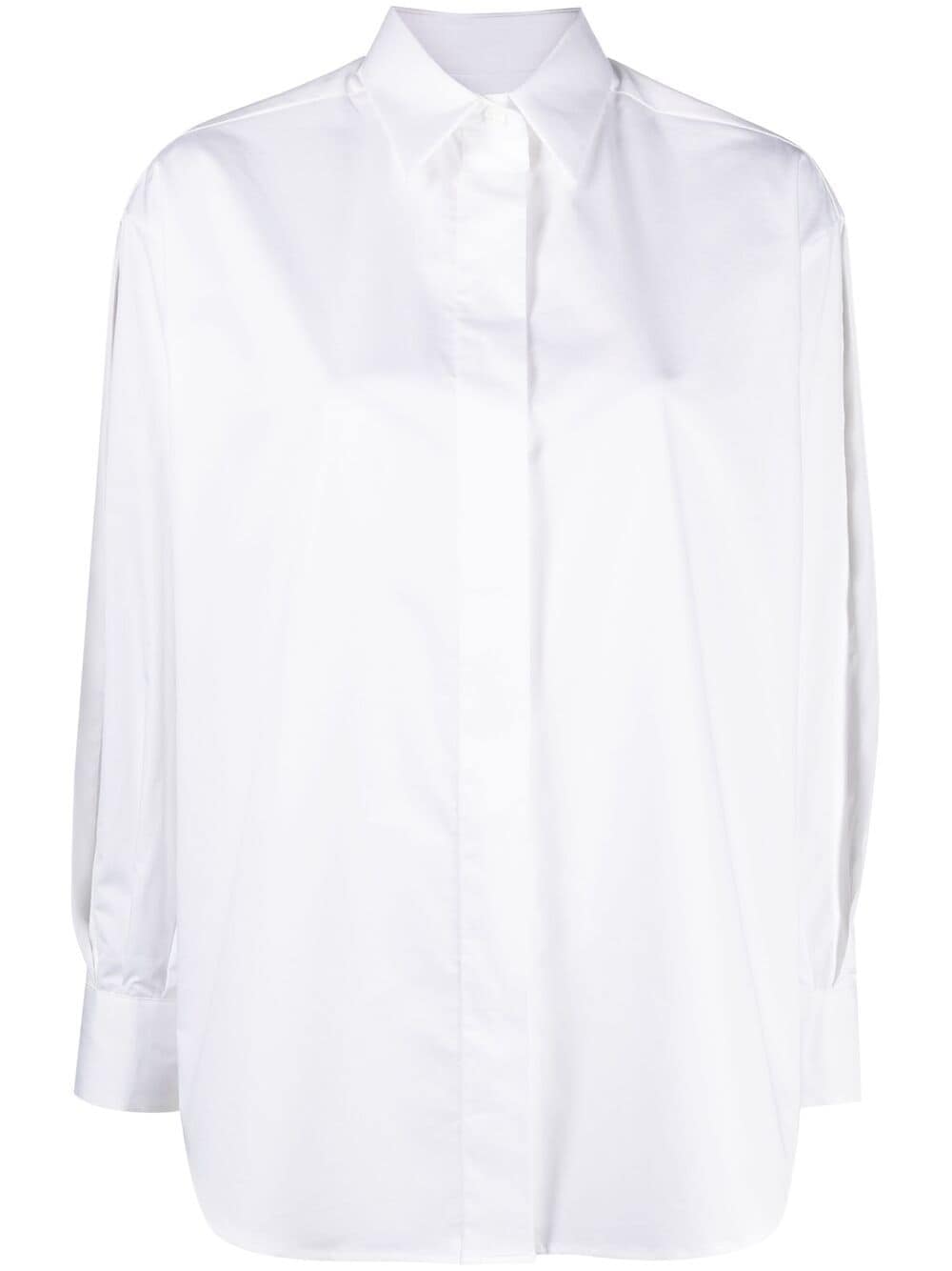 $495 ELEVENTY - White Puff Open Sleeve Dress Shirt Cotton - 2 / 40