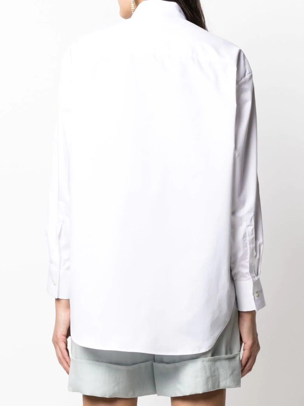 $495 ELEVENTY - White Puff Open Sleeve Dress Shirt Cotton - 2 / 40