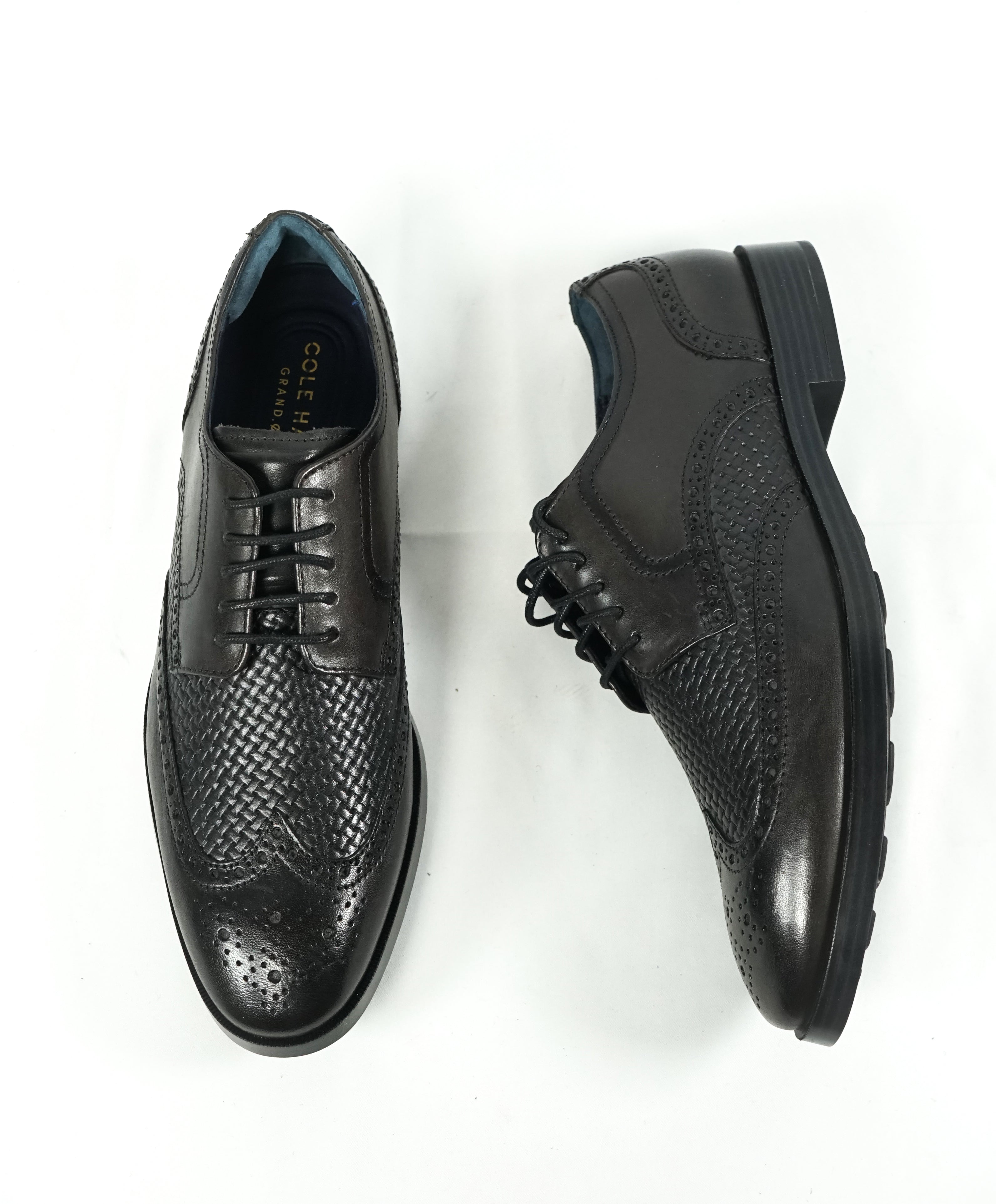 COLE HAAN - "Watson" Braided Brogue Cap Toe Oxfords "Grand OS” - 8.5