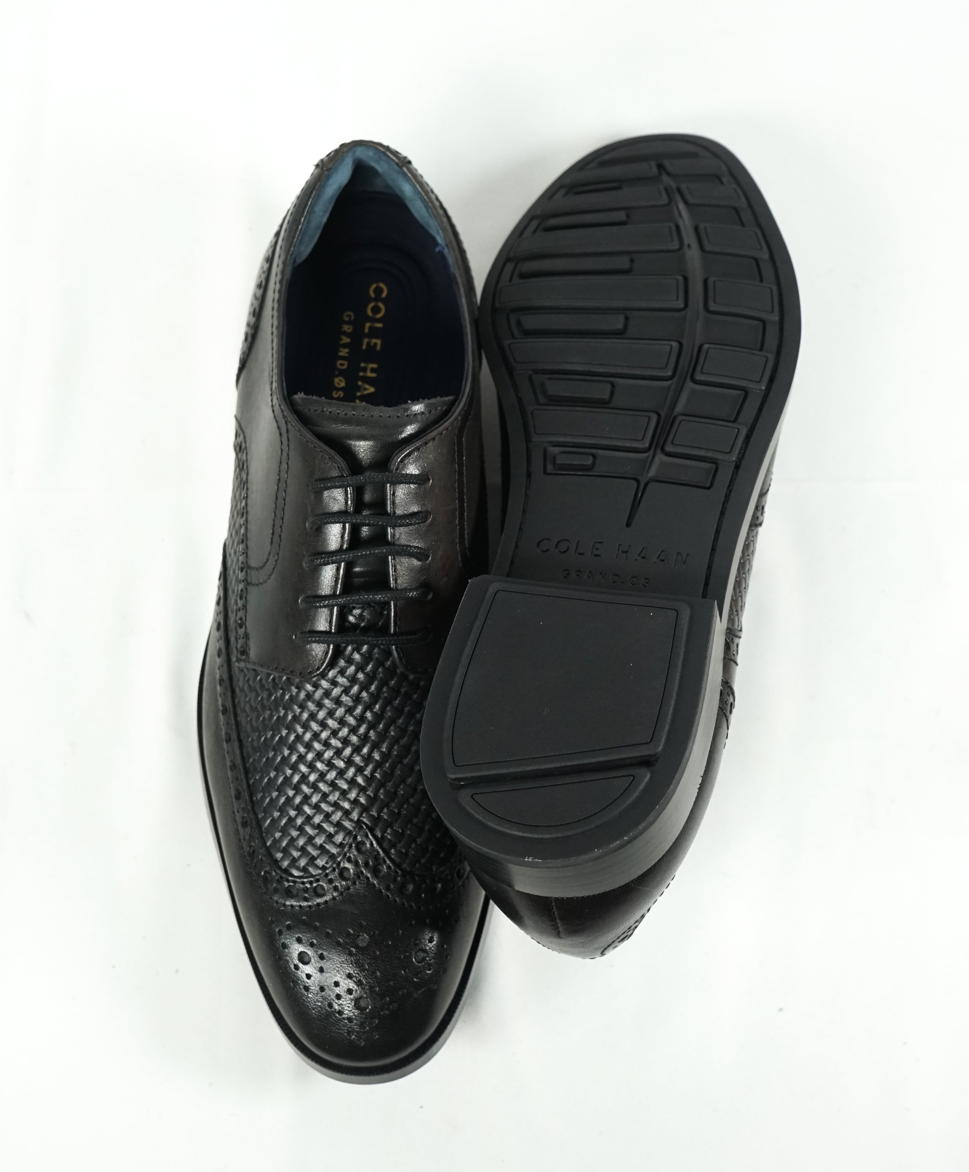 COLE HAAN - "Watson" Braided Brogue Cap Toe Oxfords "Grand OS” - 8.5