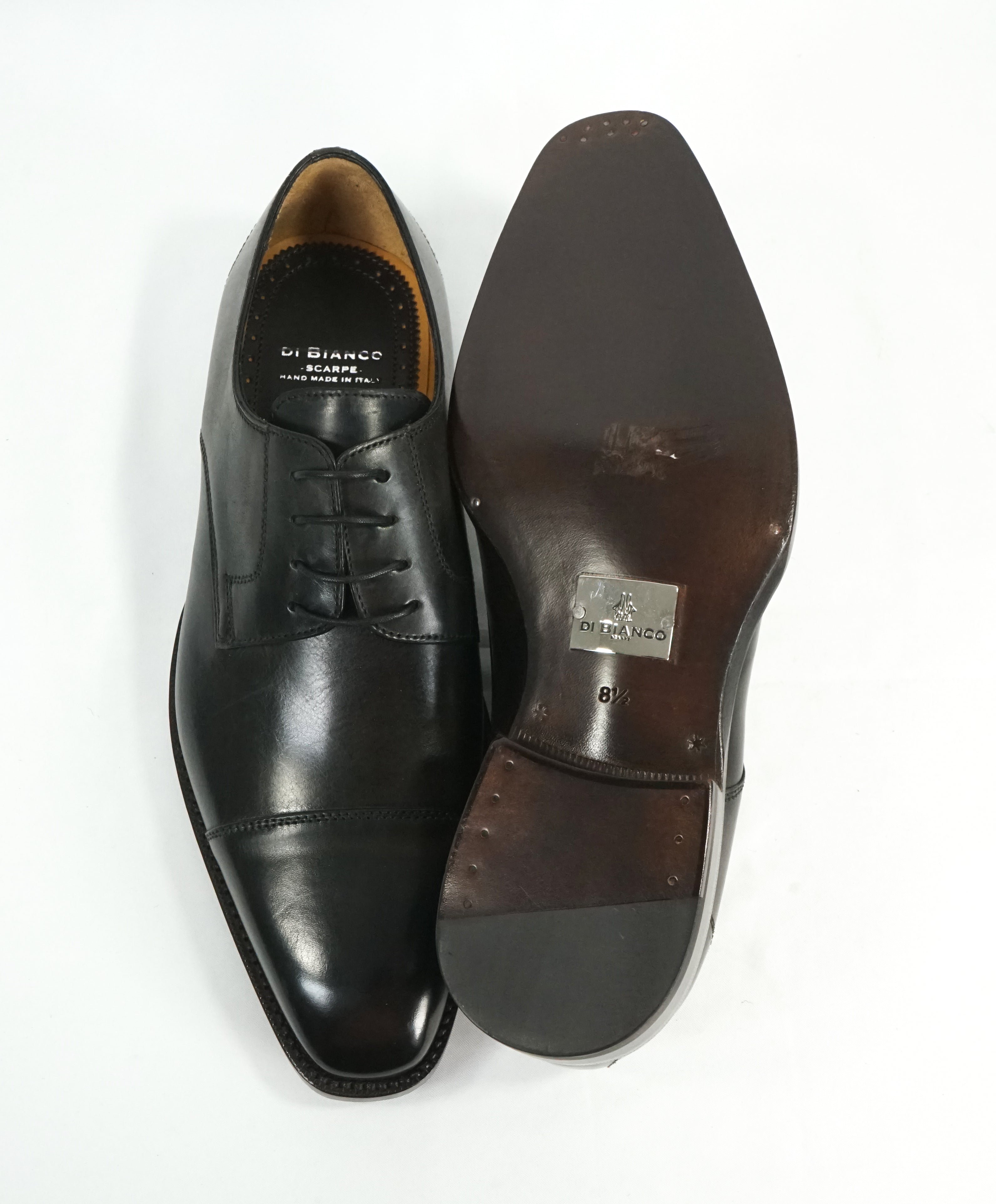 SCARPE DI BIANCO - Hand Constructed In Italy Cap Toe Premium Grade Oxfords   - 8.5