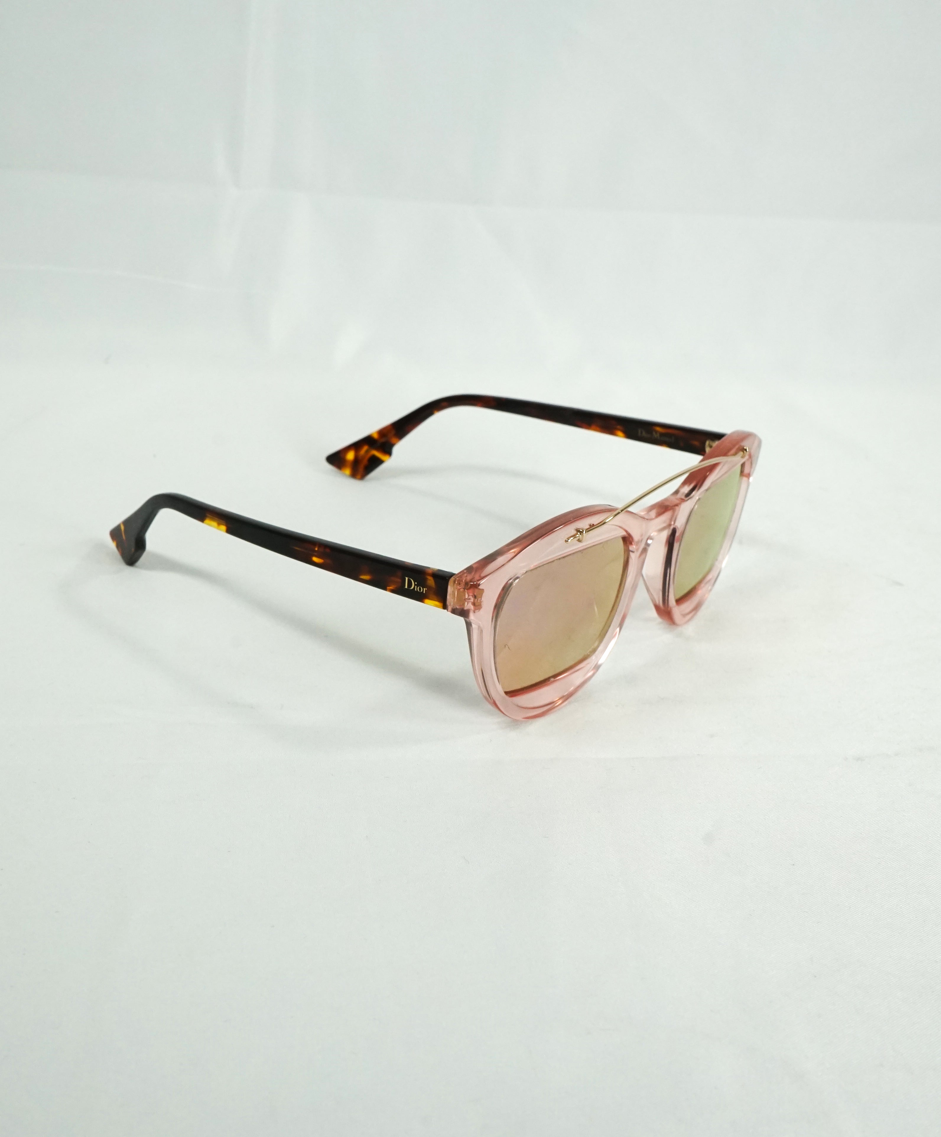 CHRISTIAN DIOR - "Dior Mania" N710J Rose Pink Tortoise Shell Sunglasses - 50-24 150