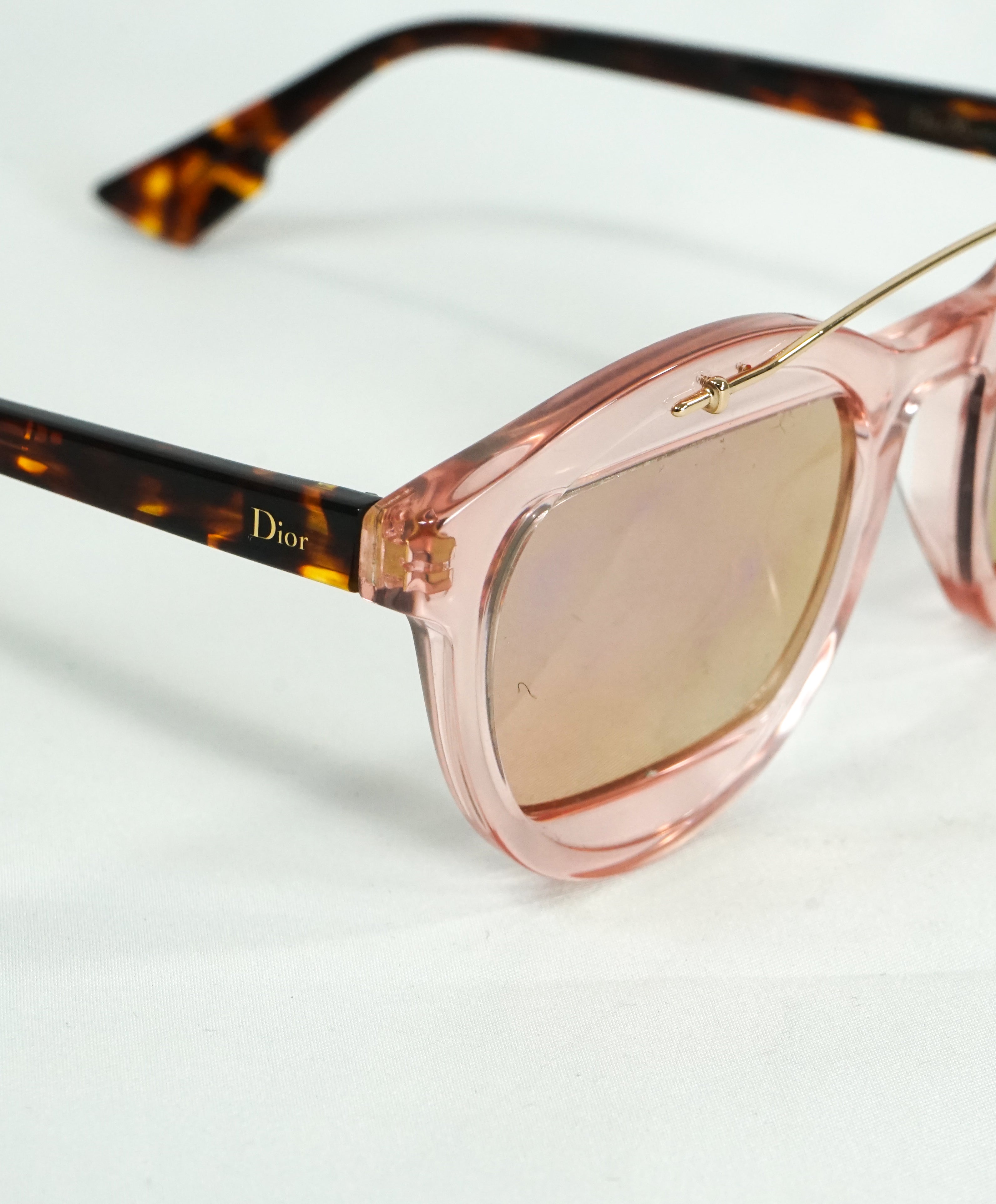 CHRISTIAN DIOR - "Dior Mania" N710J Rose Pink Tortoise Shell Sunglasses - 50-24 150