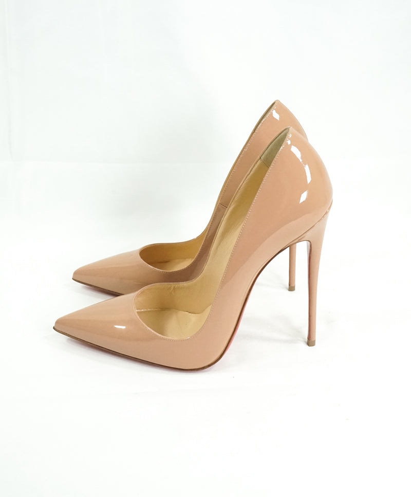 Christian Louboutin So Kate 120mm Pump Nude Patent Leather