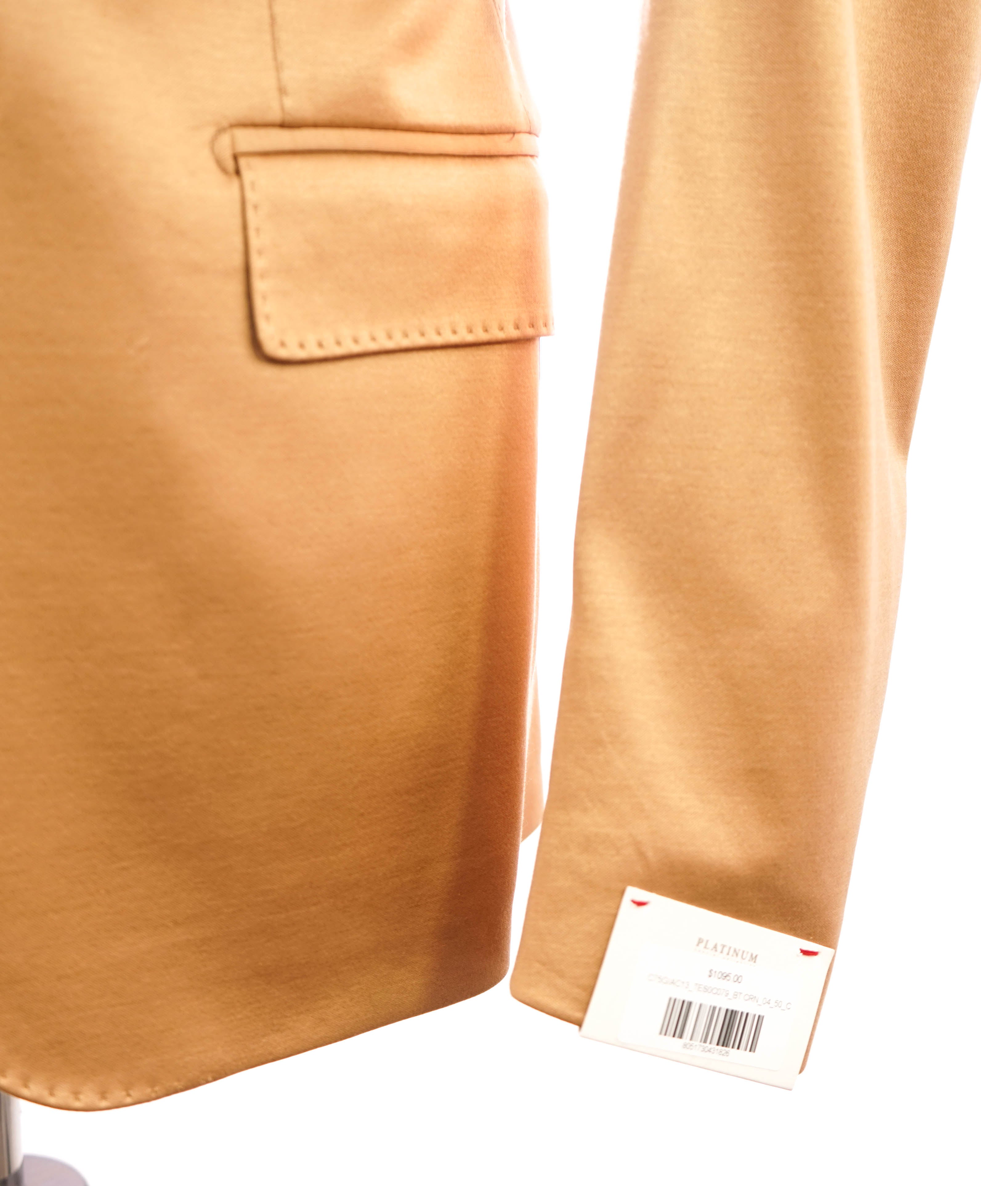 ELEVENTY - For LORO PIANA Woven Camel Cotton Blazer - 40 (50 EU)