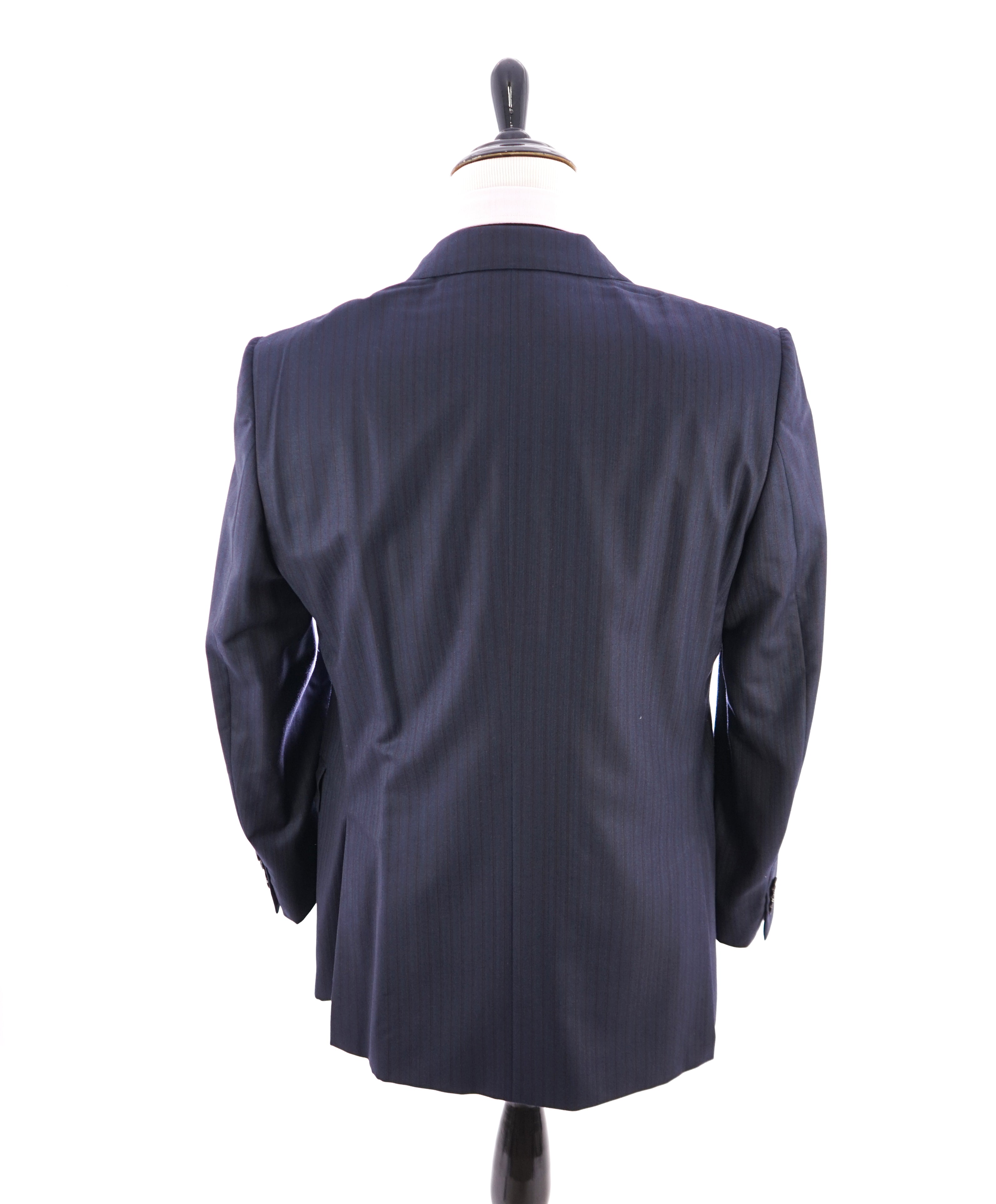 ERMENEGILDO ZEGNA -"TROFEO 600" WIDE LAPEL Blue & Burgundy Suit - 44R