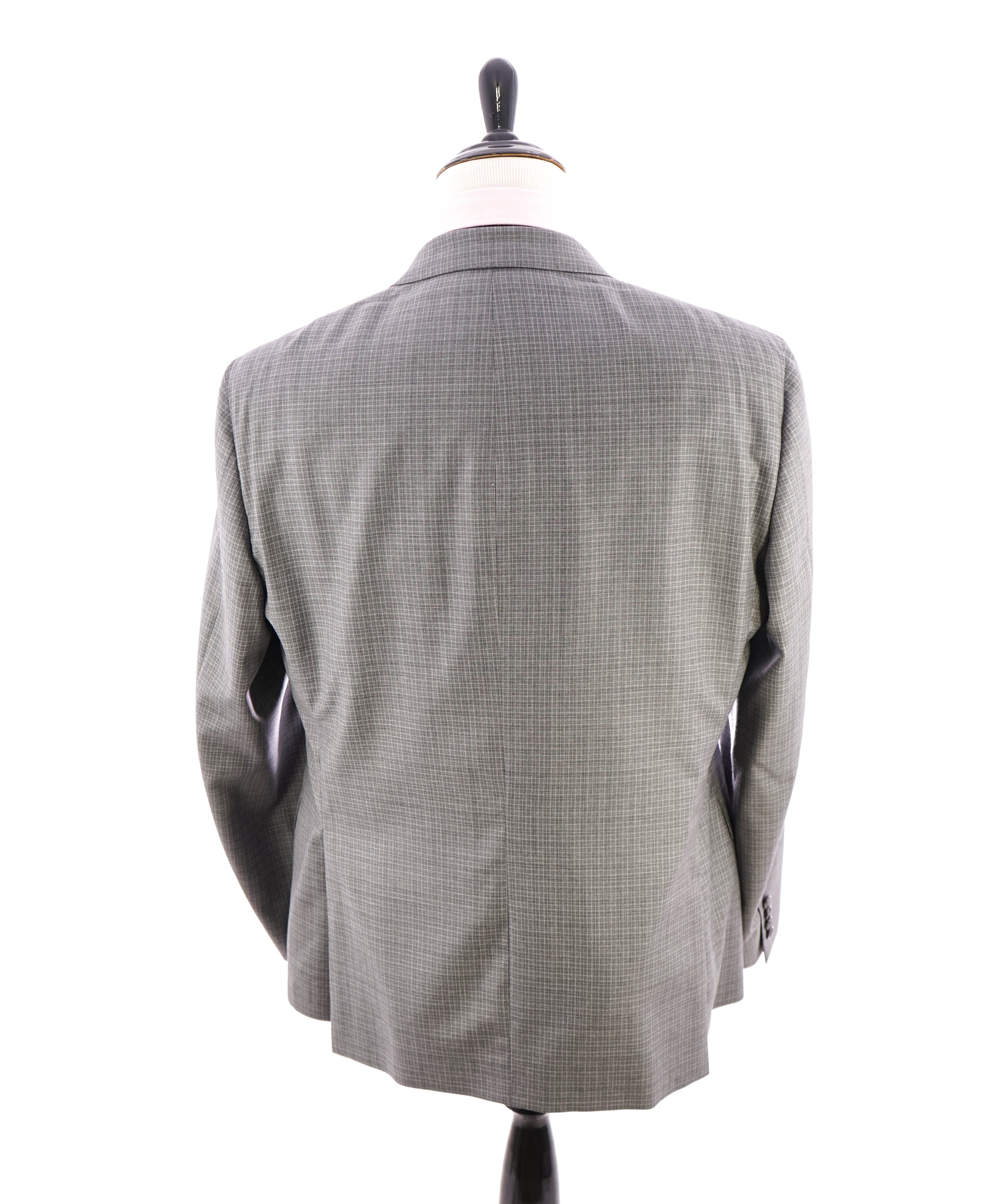 SAMUELSOHN - SUPER 130's Gray Check Plaid Premium Grade Blazer - 46R