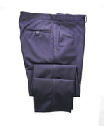 SAMUELSOHN - "SUPER 120's" Navy Blue TUX Dinner Flat Front Pants - 34W