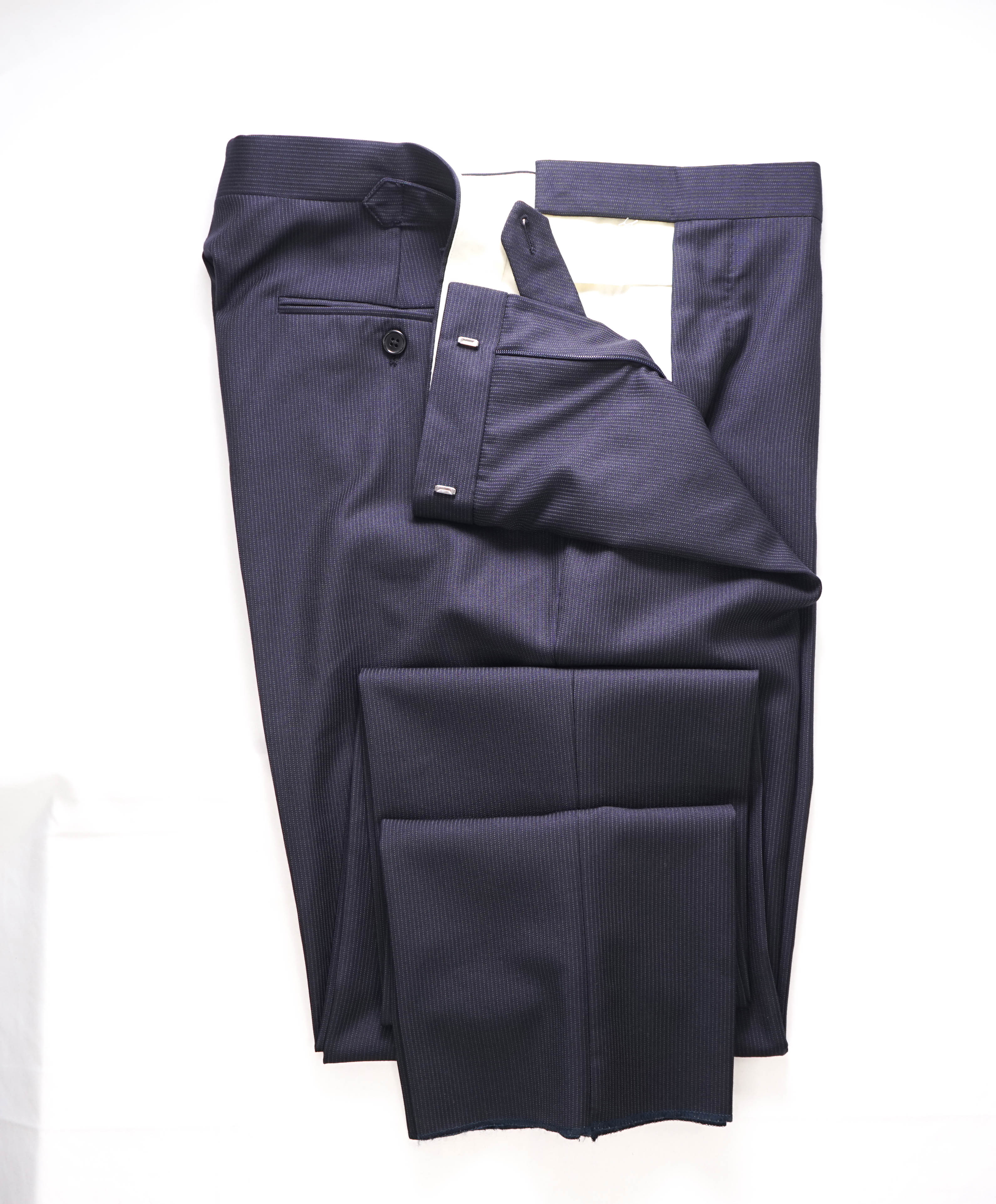 RALPH LAUREN POLO - *SIDE TABS* Blue Microstripe Dress Pants - 40W