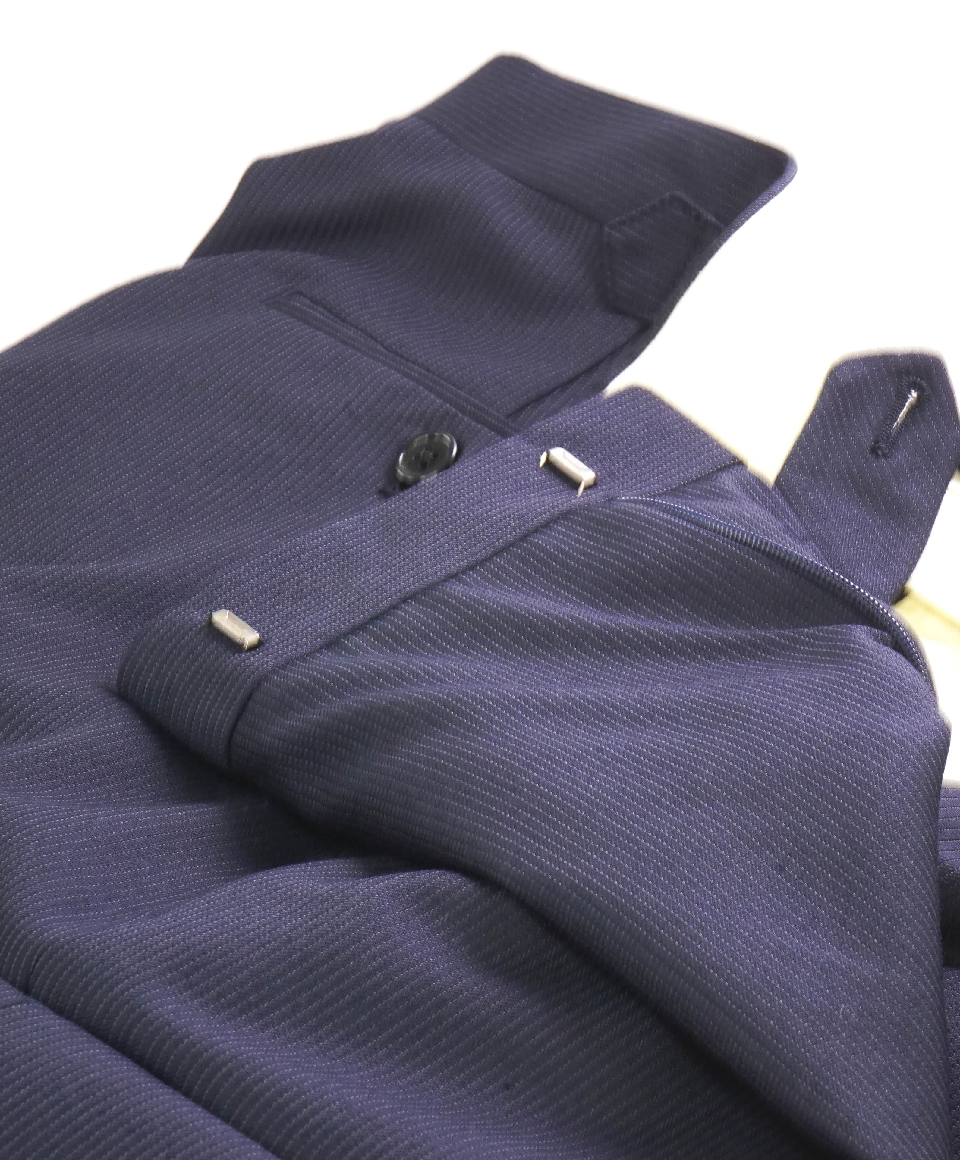 RALPH LAUREN POLO - *SIDE TABS* Blue Microstripe Dress Pants - 40W