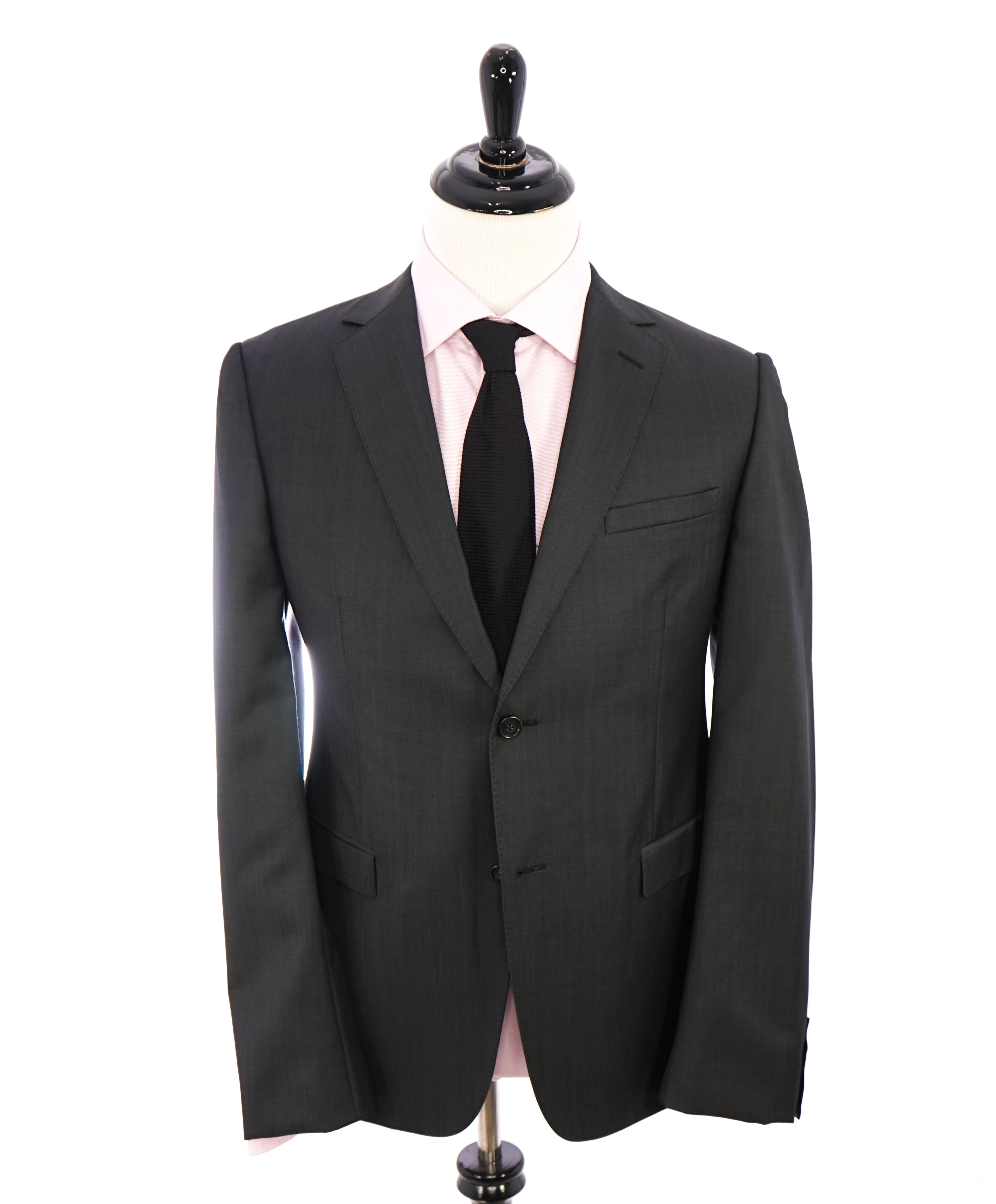 Z ZEGNA - MOHAIR Blend Gray Drop 8 Slim Wool Suit - 42R