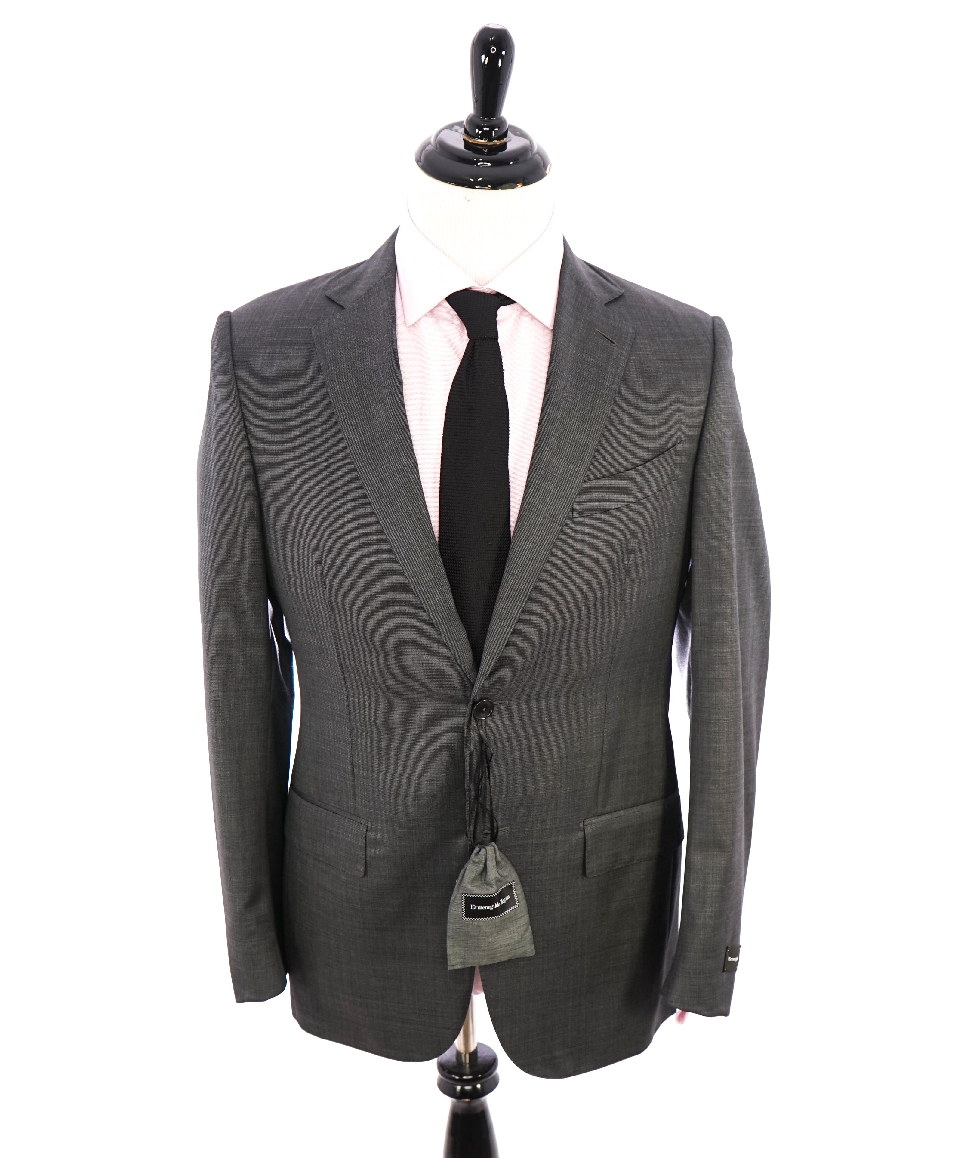 ERMENEGILDO ZEGNA - “Multiseason" Gray Birdseye Notch Lapel Suit - 38R