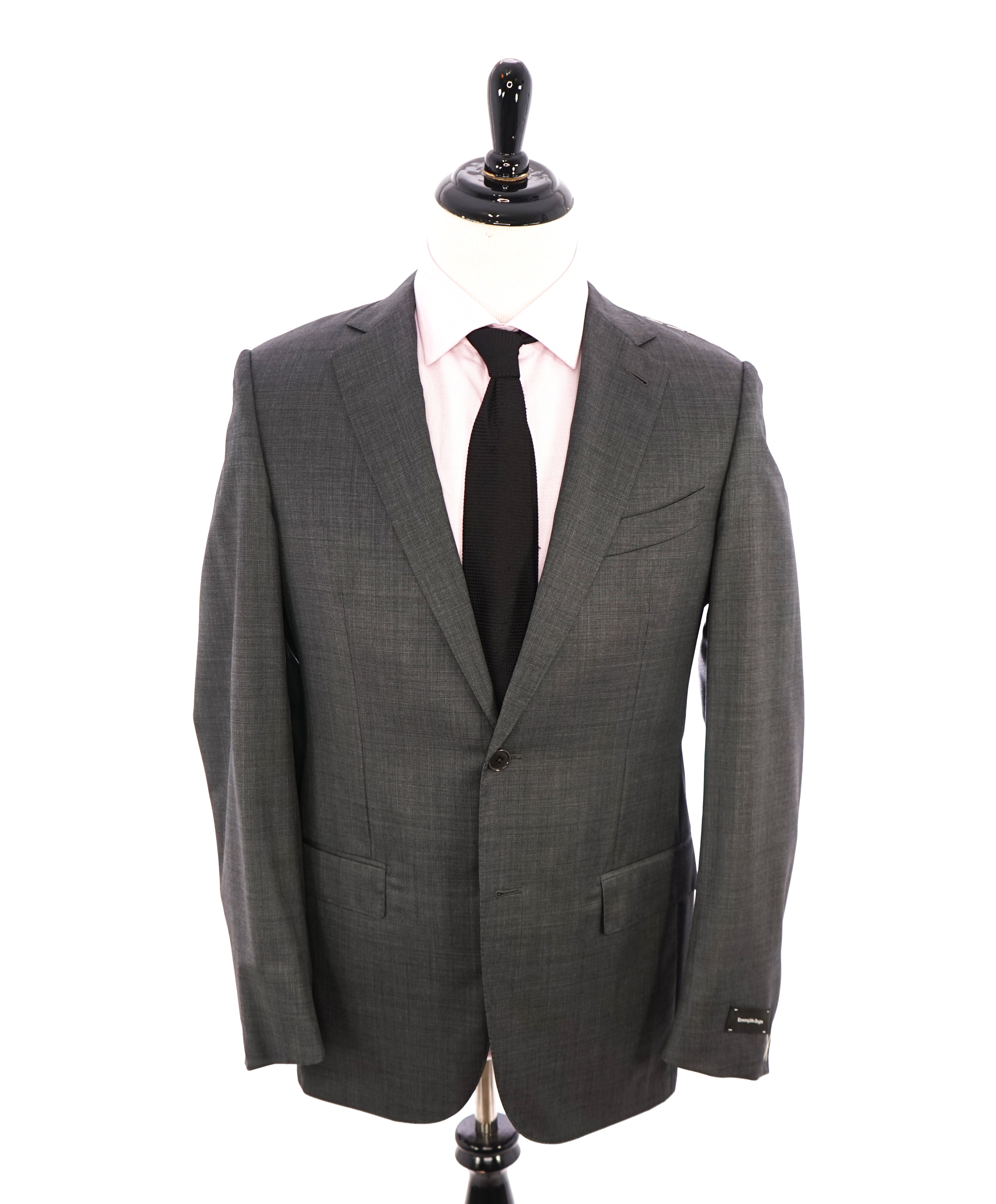 ERMENEGILDO ZEGNA - “Multiseason" Gray Birdseye Notch Lapel Suit - 38R