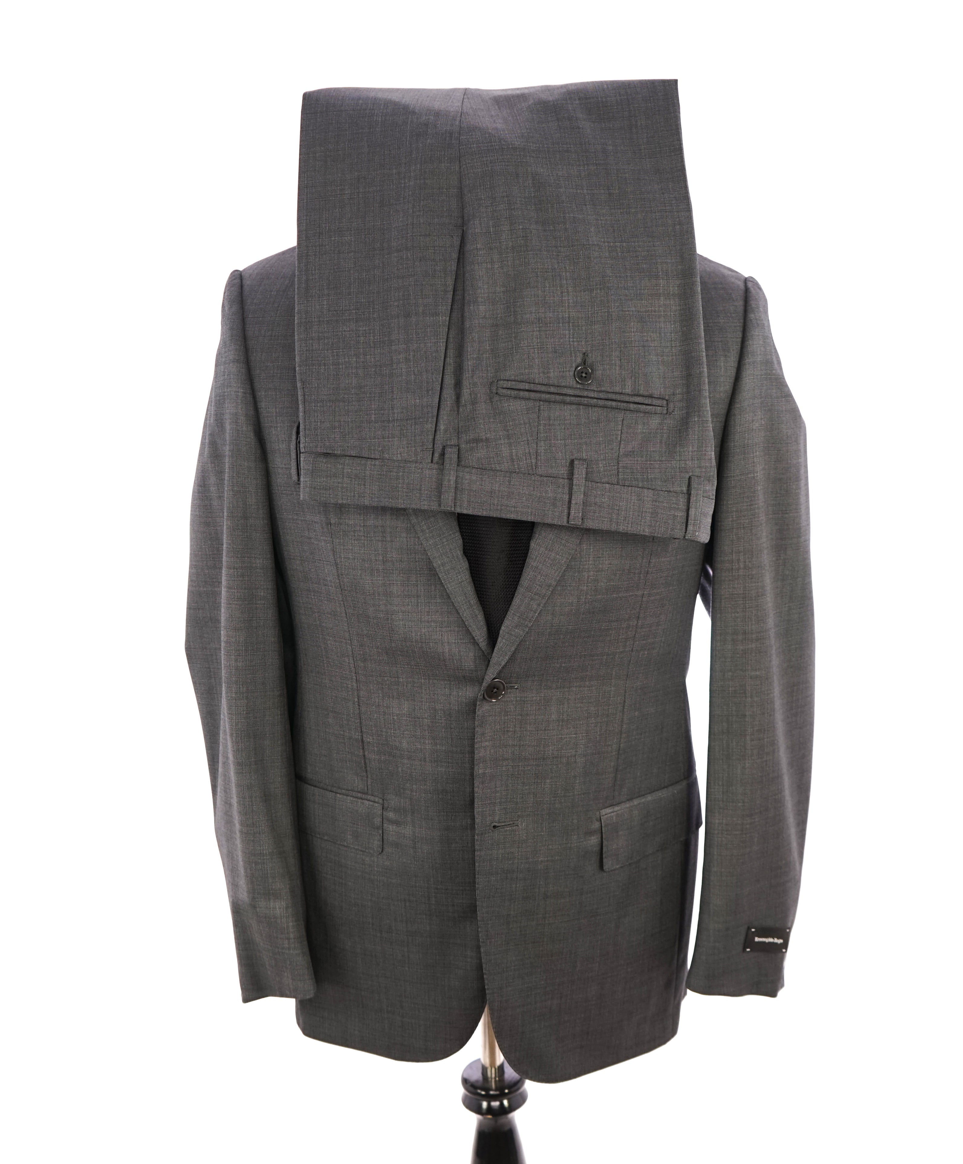 ERMENEGILDO ZEGNA - “Multiseason" Gray Birdseye Notch Lapel Suit - 38R