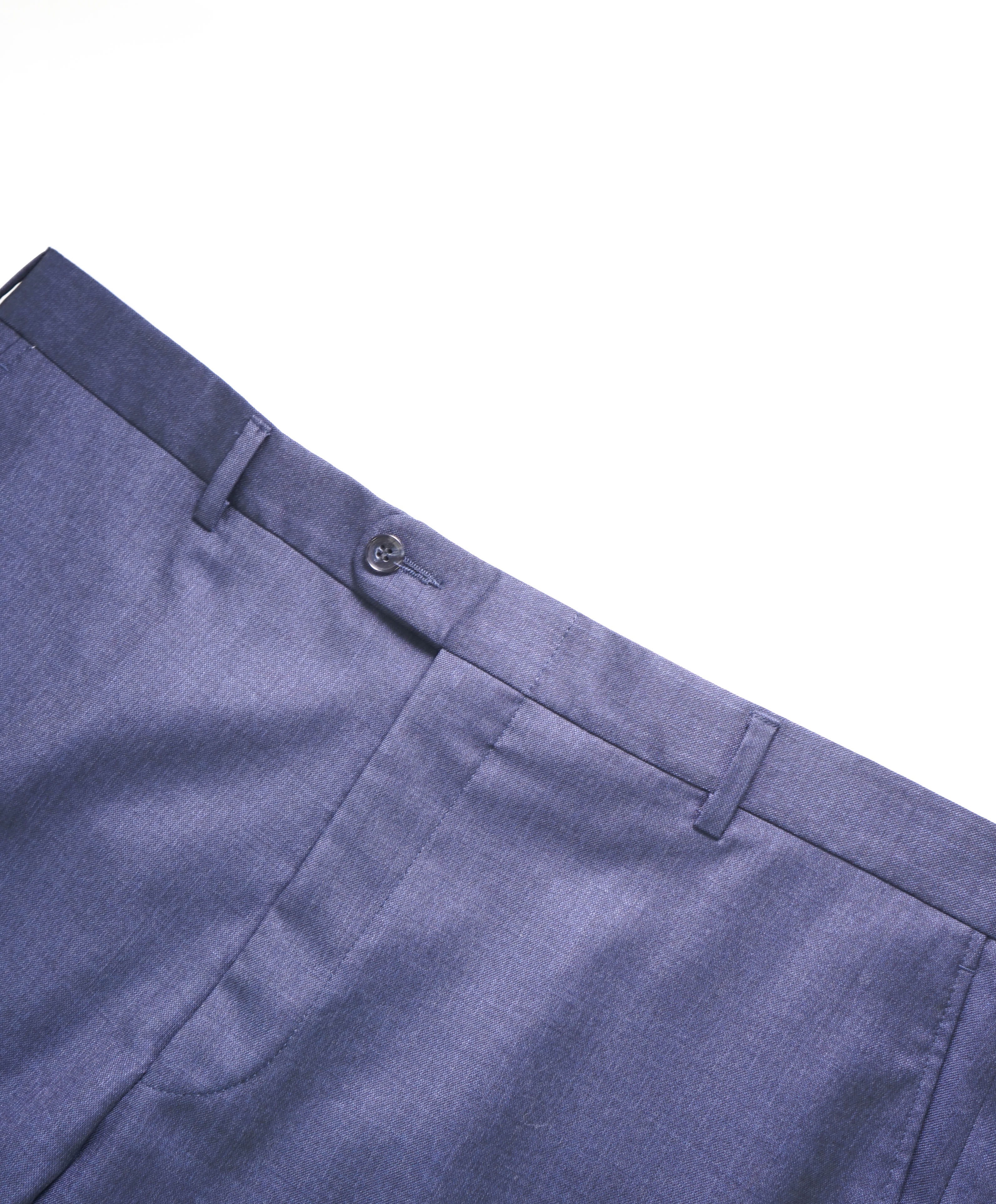 HICKEY FREEMAN -  Mid Blue *CLOSET STAPLE* Wool Flat Front Dress Pants - 38W