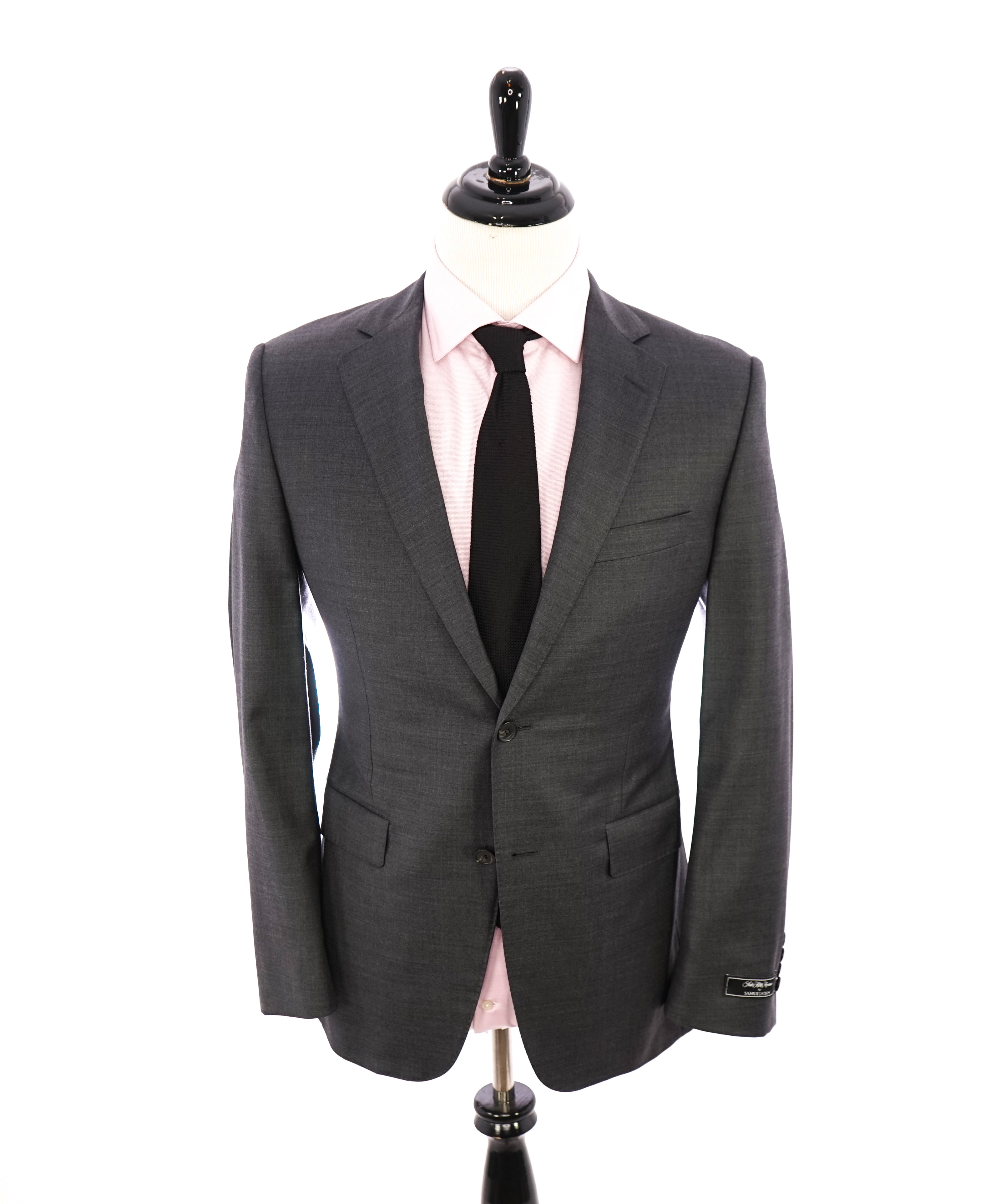 SAMUELSOHN - "SB Yardley" Fabric Super 130’s Lycra Blend Gray Suit - 38R