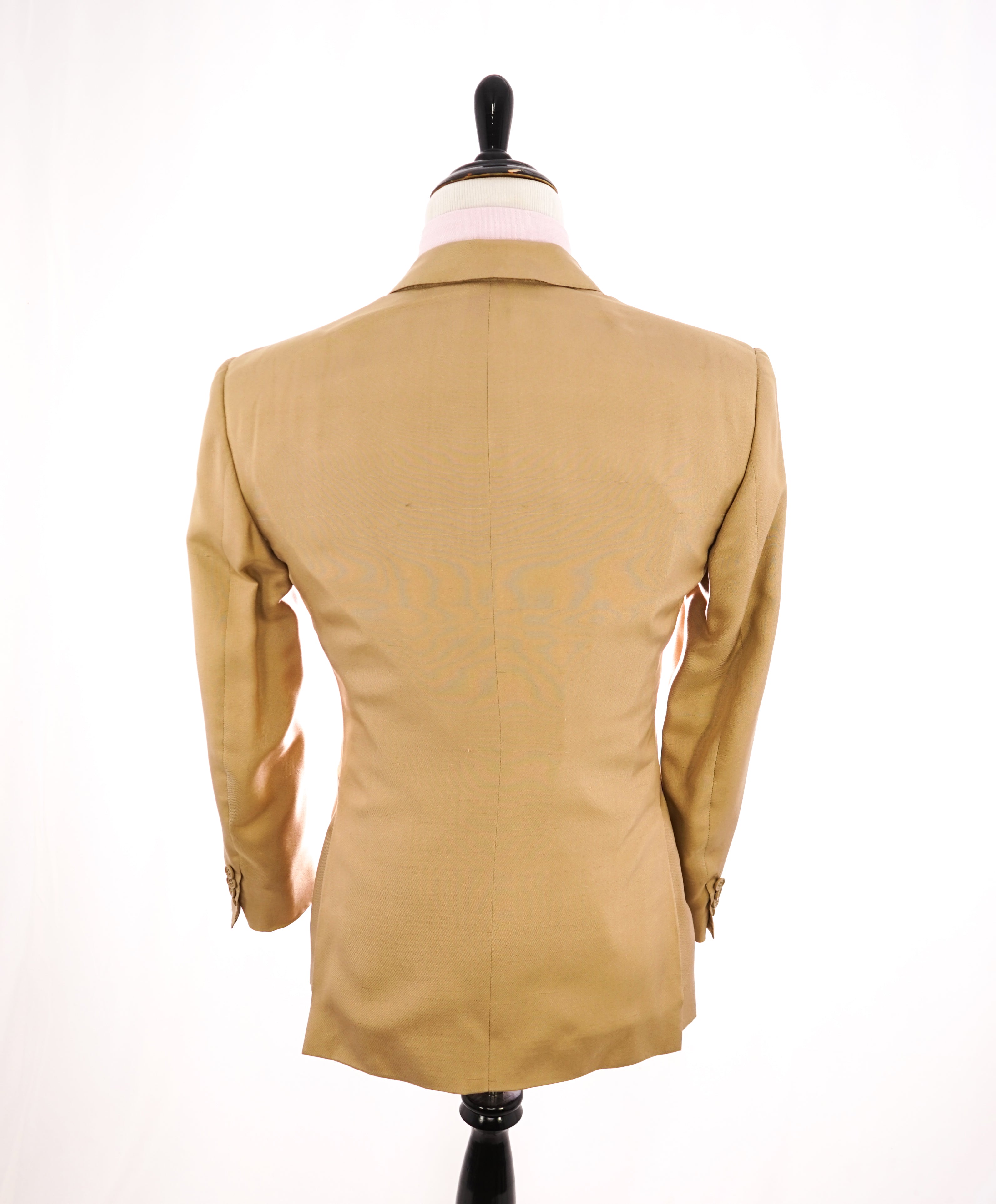 RALPH LAUREN PURPLE LABEL - Gold “Anthony PURE SILK Shantung” Suit - 40R