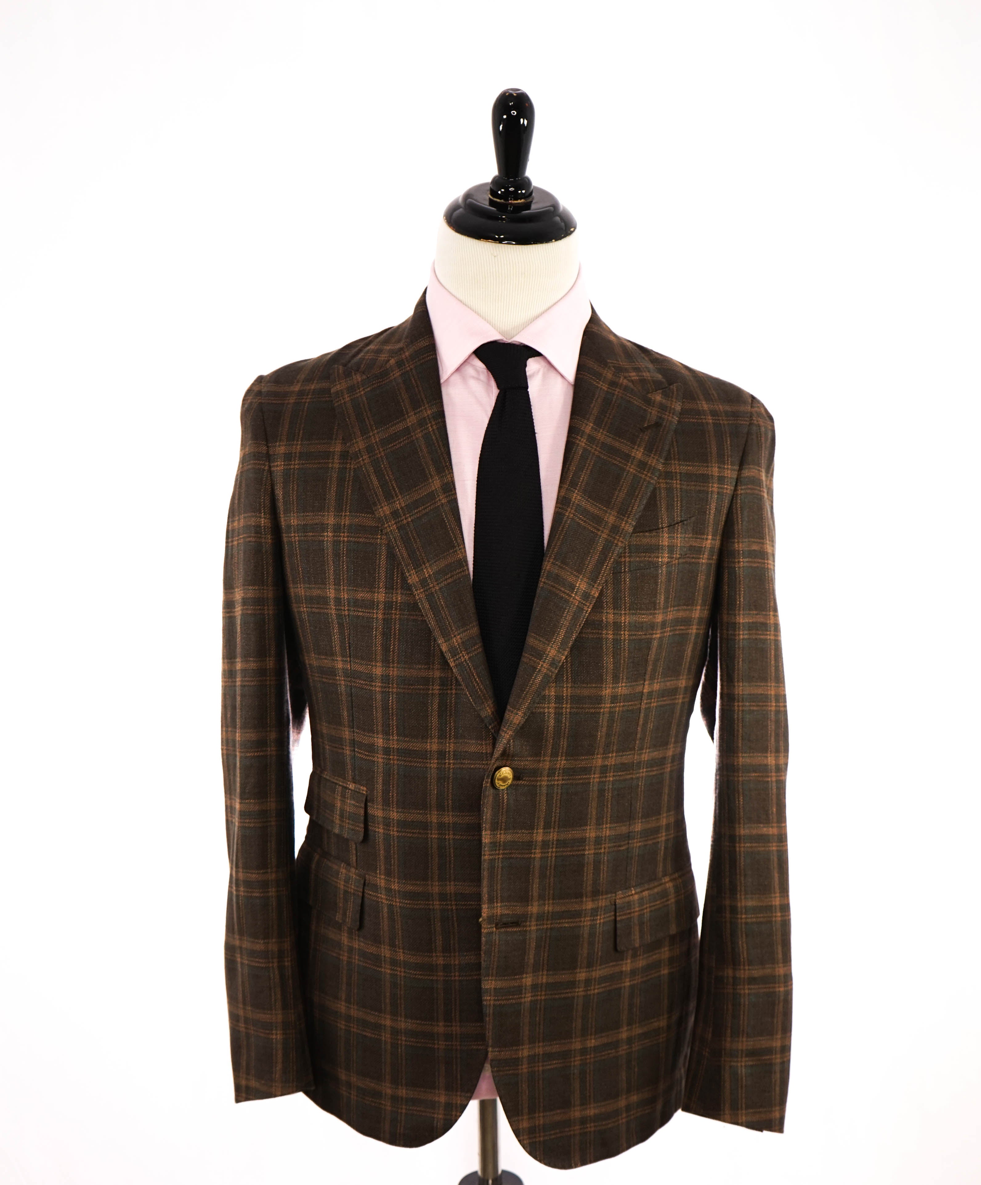 ELEVENTY - *PLATINUM LINE* Wool/Silk/Linen Plaid Check Blazer - 40 US (50EU)