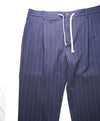 ELEVENTY - JOGGER *Draw String* Blue Chalk Stripe Dress/Casual Pants- 38W