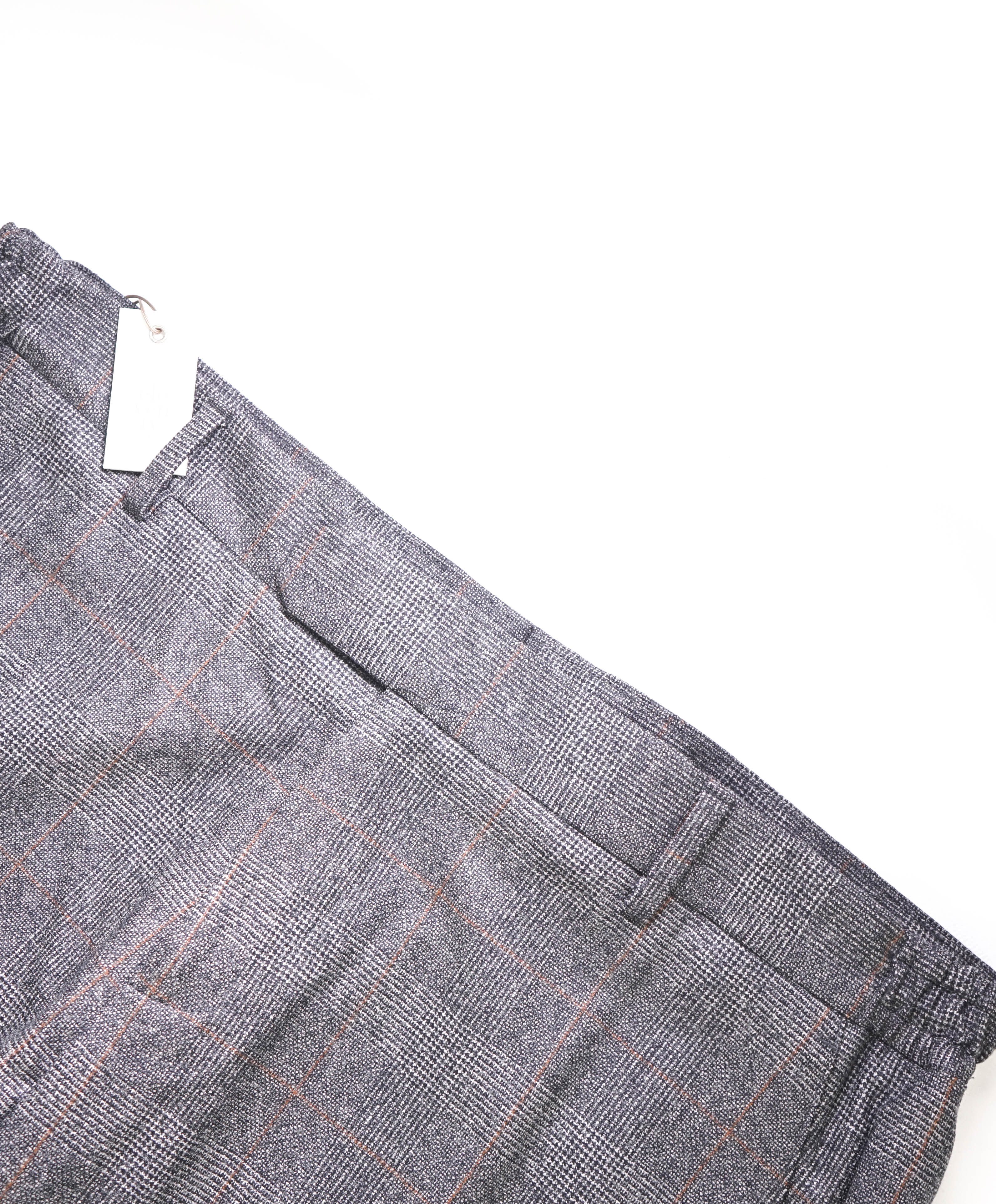 $545 ELEVENTY - Gray WOOL *Prince Of Wales* Plaid Check  Dress Pants- 36W