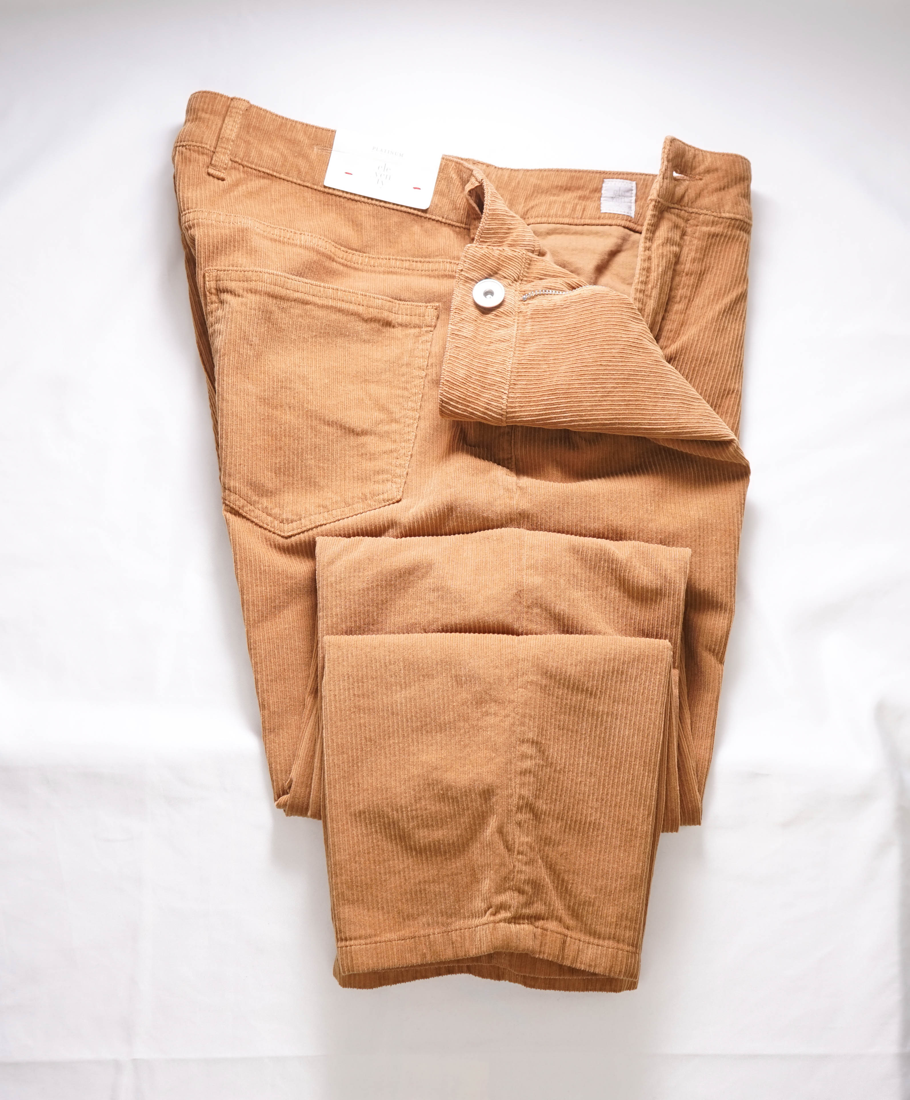 ELEVENTY - Cotton Camel 5-Pocket Patch Pocket Corduroy Pants- 36W