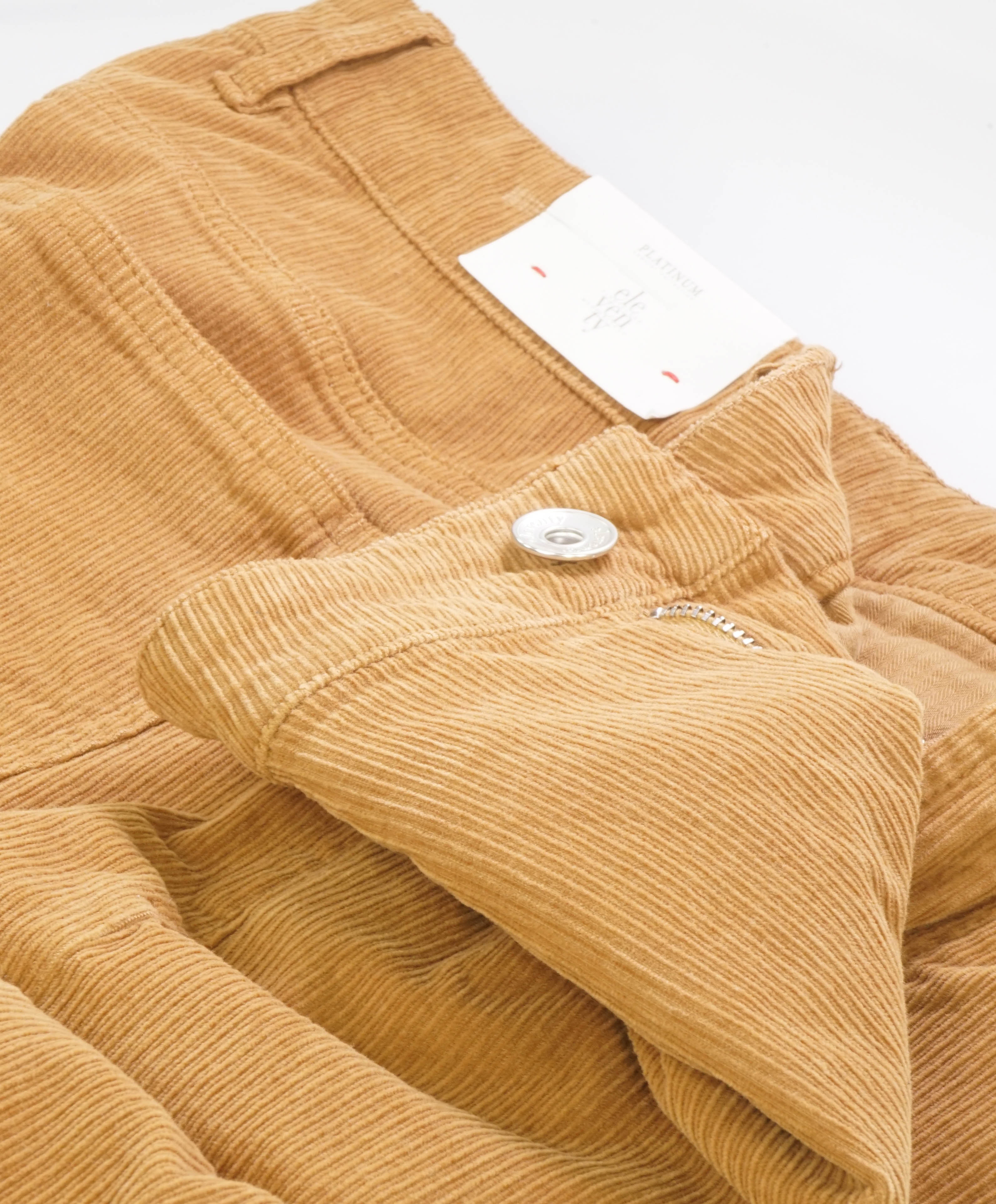 ELEVENTY - Cotton Camel 5-Pocket Patch Pocket Corduroy Pants- 36W