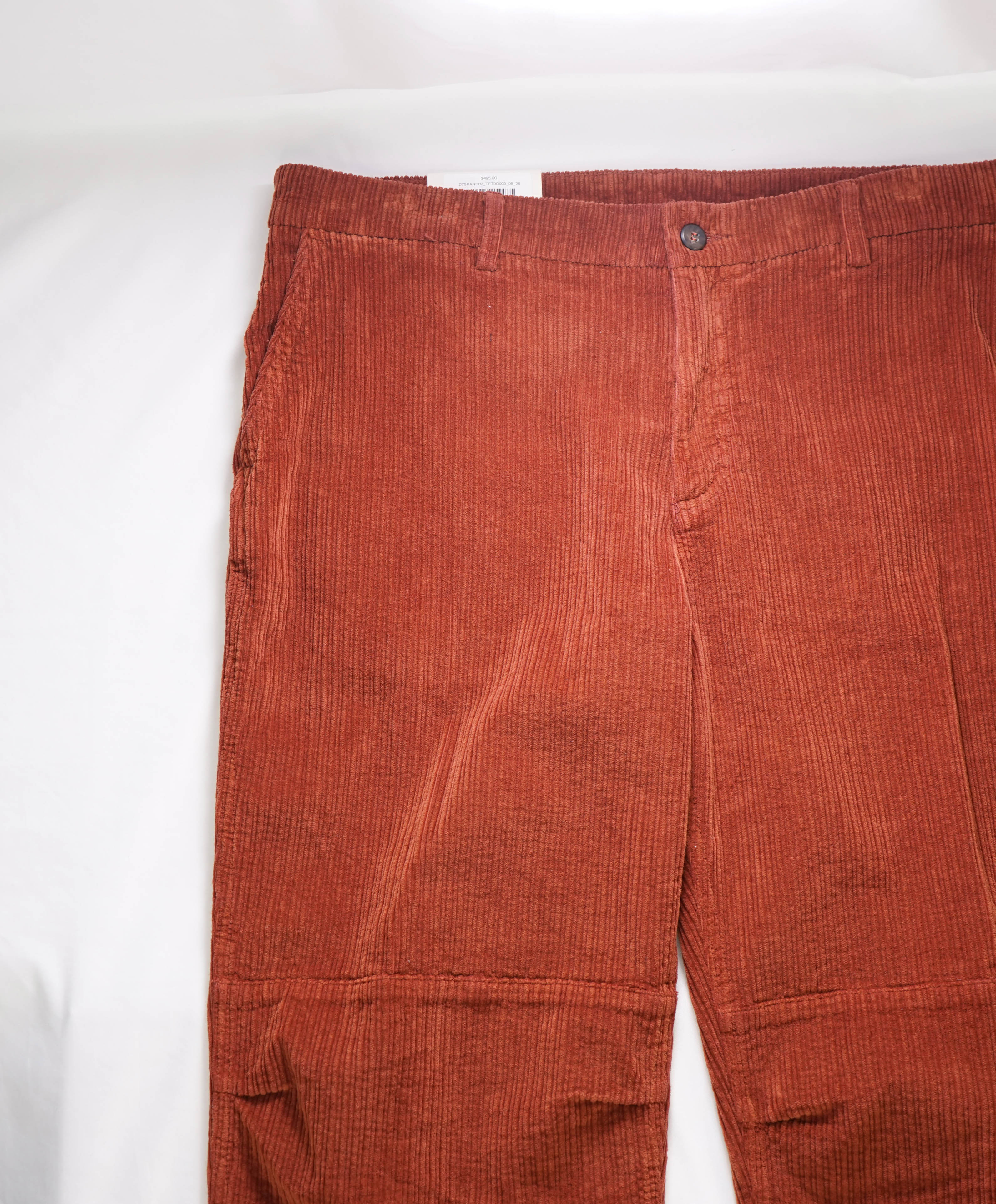 ELEVENTY - Cotton Rust/Ochre Patch Pocket Corduroy Pants- 36W