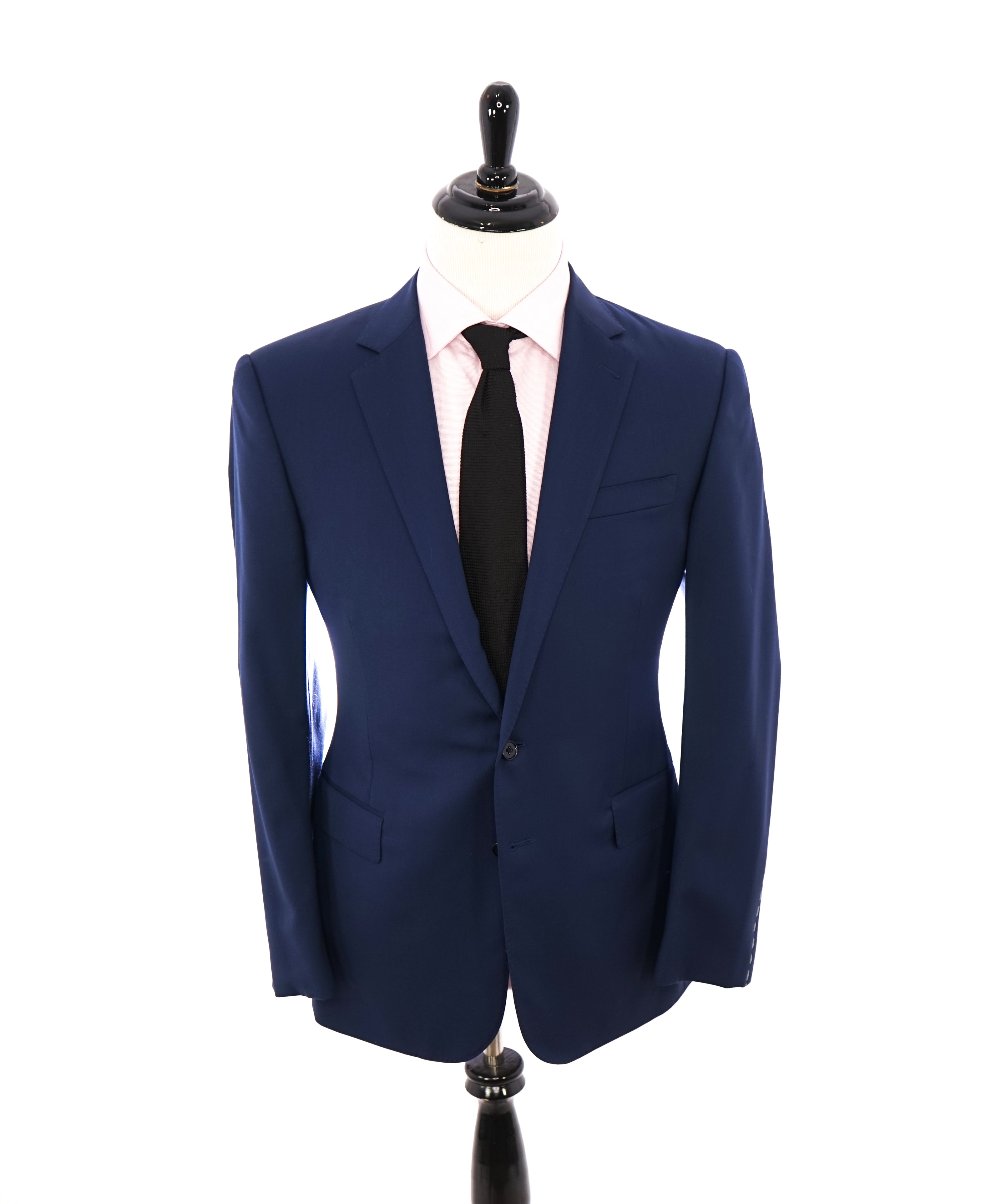 RALPH LAUREN PURPLE LABEL - Cobalt Bold Blue Solid “ANTHONY” Suit - 42R