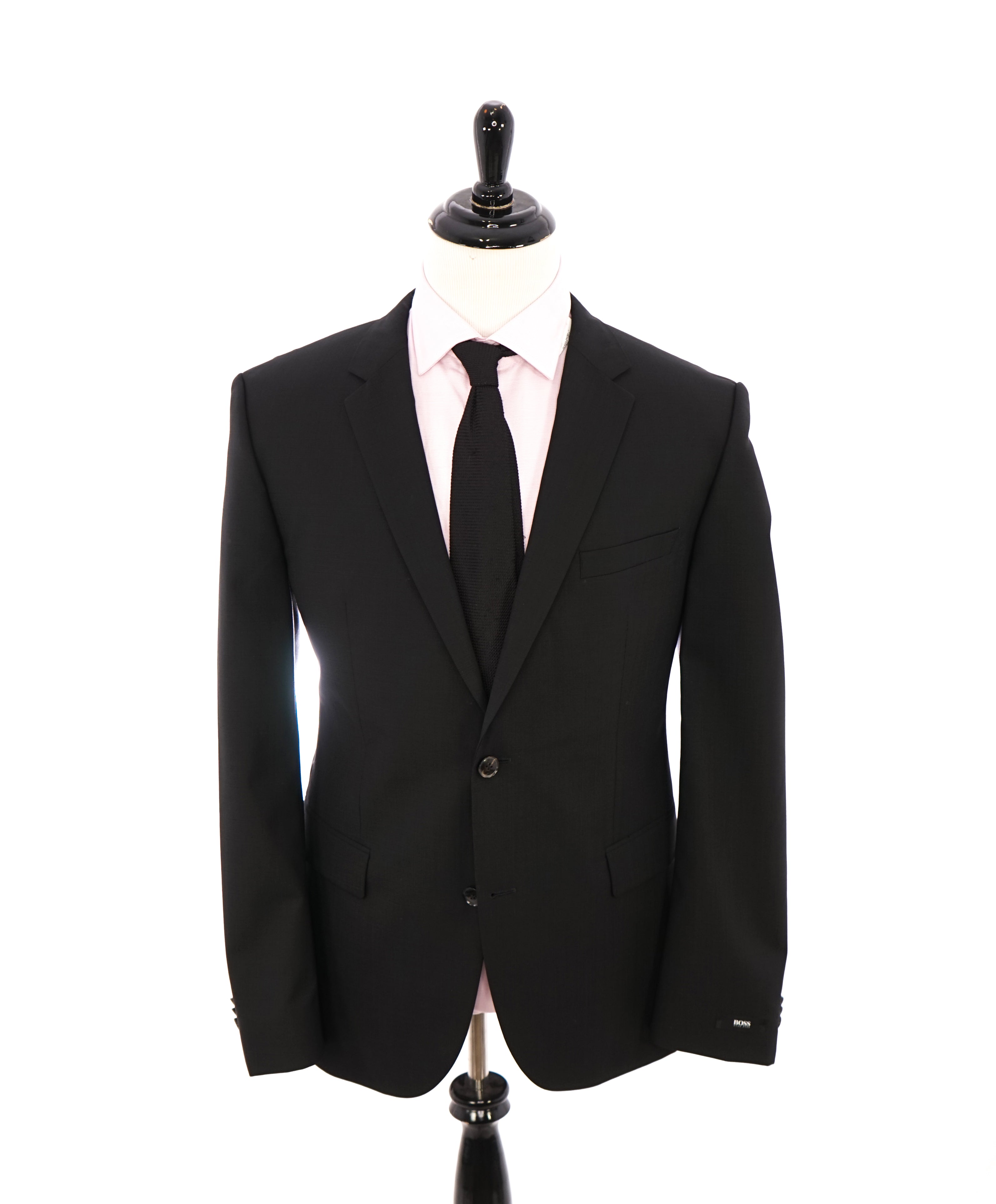 HUGO BOSS - "TESSE" ITALIAN FABRIC Black Tonal Check Blazer - 44R