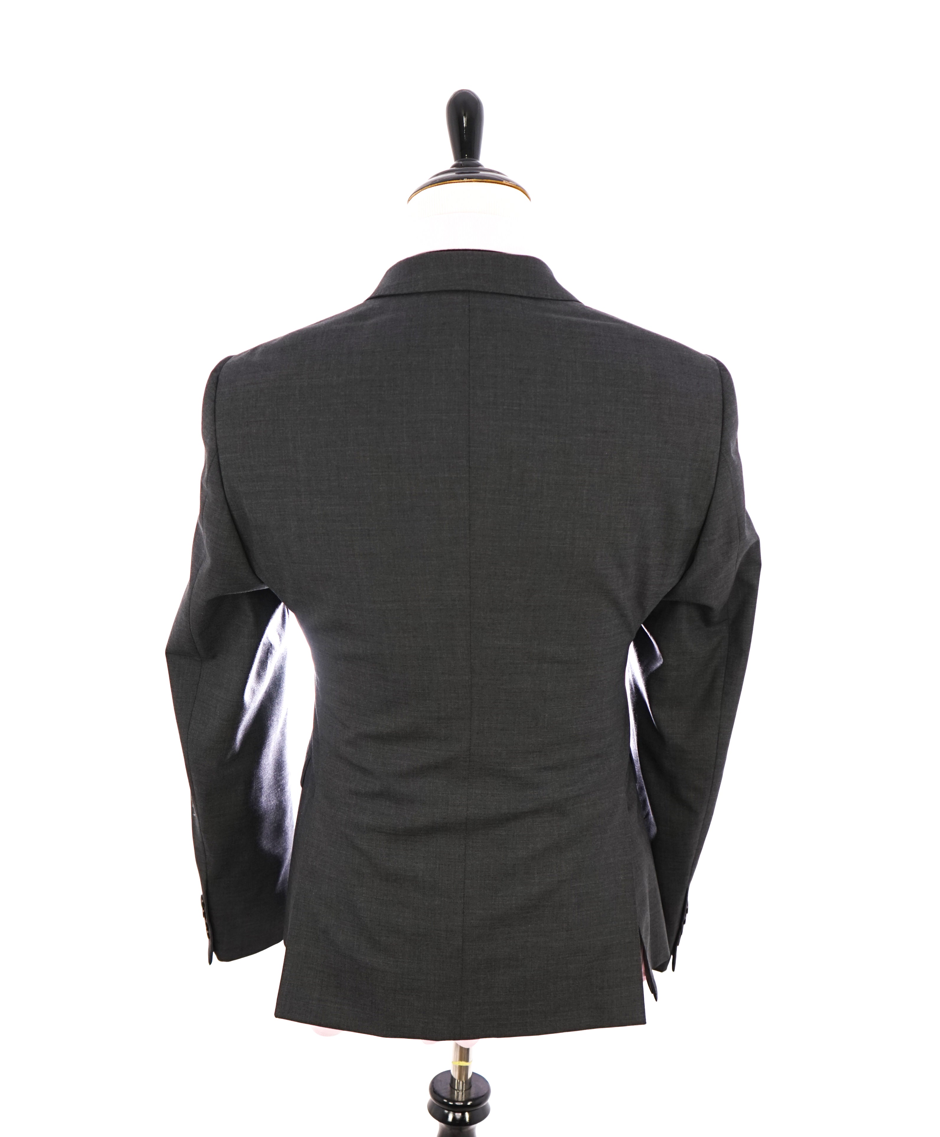 $1,895 ARMANI COLLEZIONI - Peak Lapel Charcoal Gray Suit "Slim Drop 8" - 42R