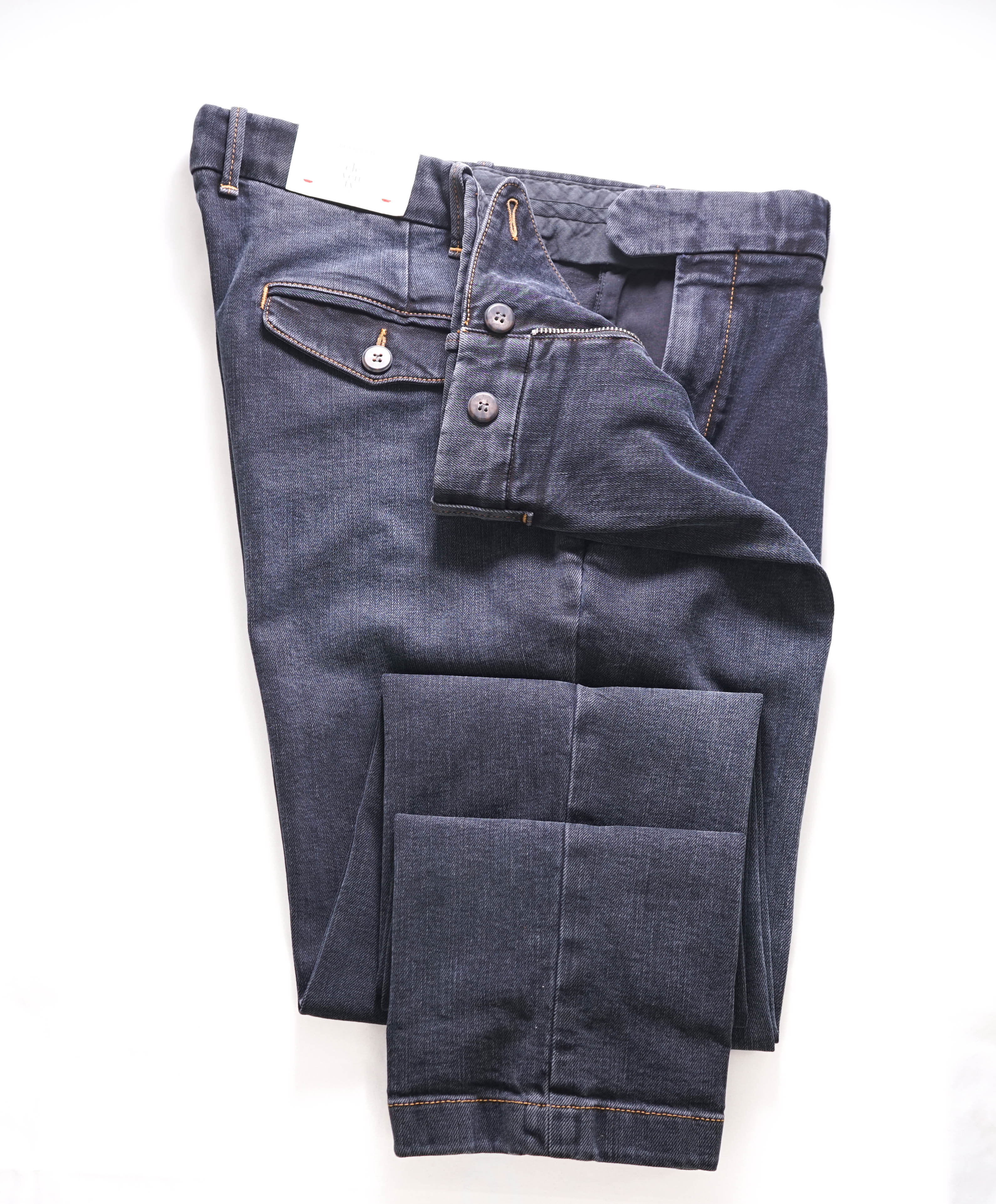 ELEVENTY - Slim Blue Denim *DRESS PANT STYLE JEANS* - 36W