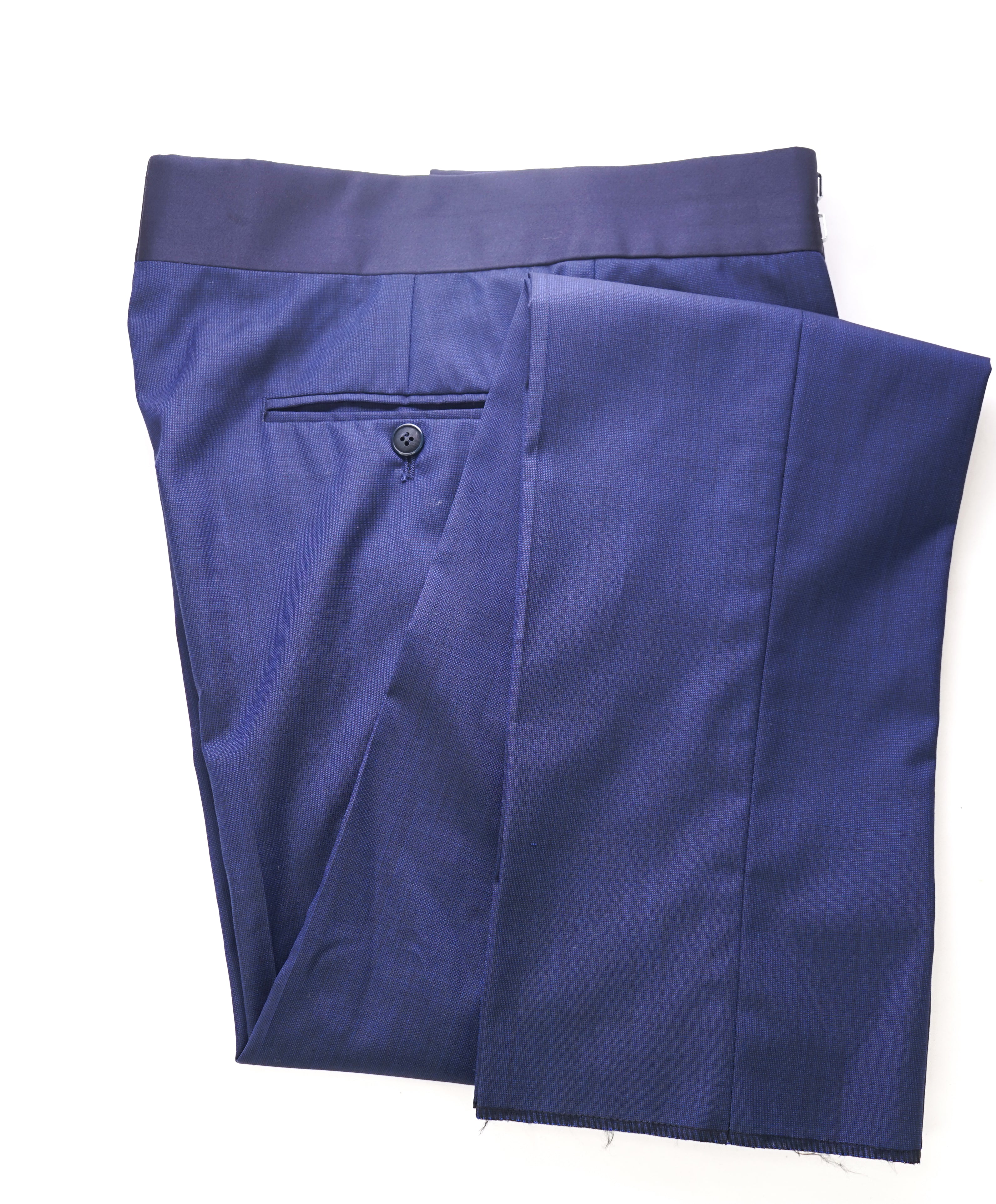 ARMANI COLLEZIONI - Bold Blue Tux Dinner Flat Front Dress Pants - 31W