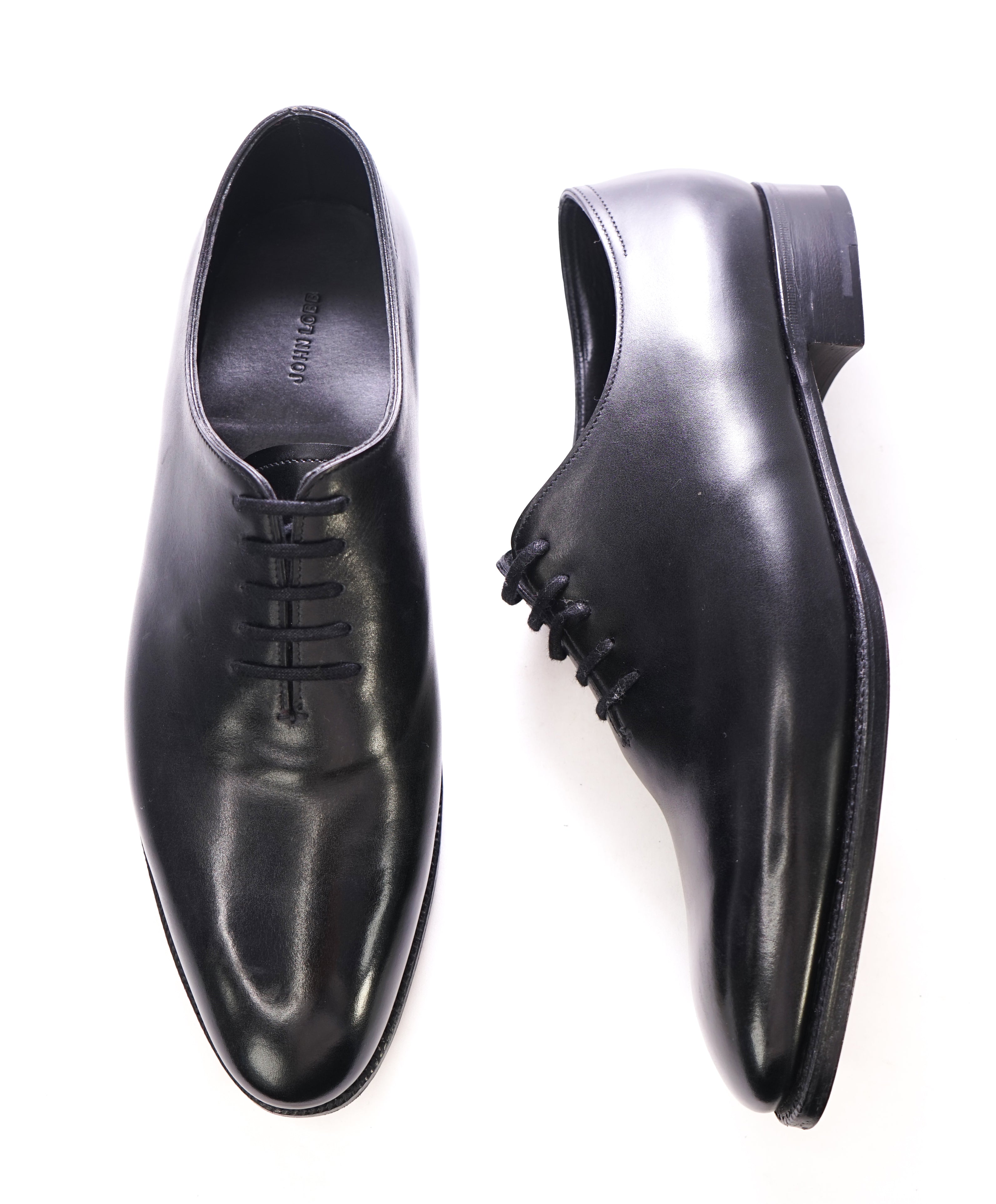 JOHN LOBB - "MARLDON" Whole-Cut *GOODYEAR WELT* Black Oxfords - 10US (9EU)