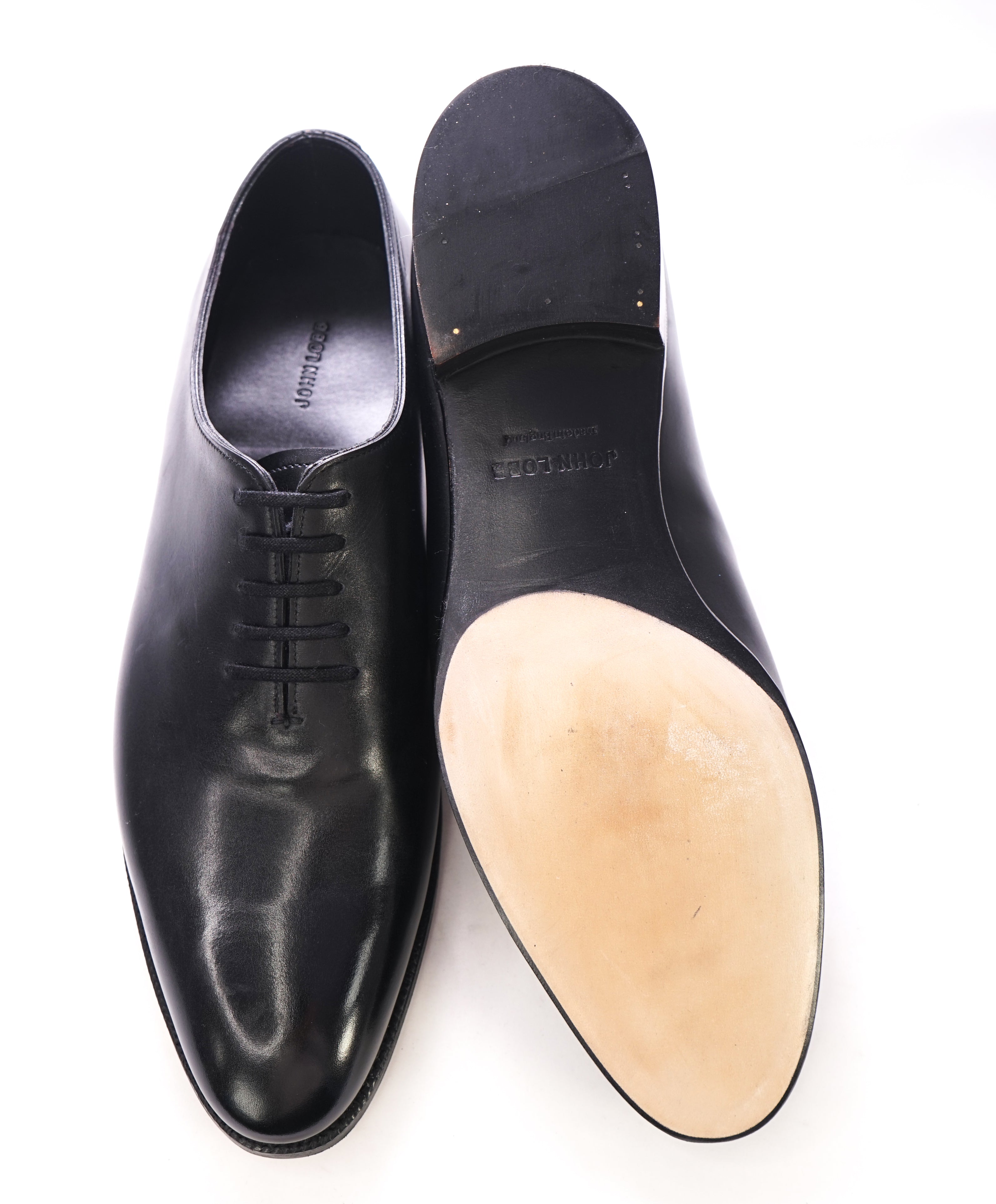 JOHN LOBB - "MARLDON" Whole-Cut *GOODYEAR WELT* Black Oxfords - 10US (9EU)