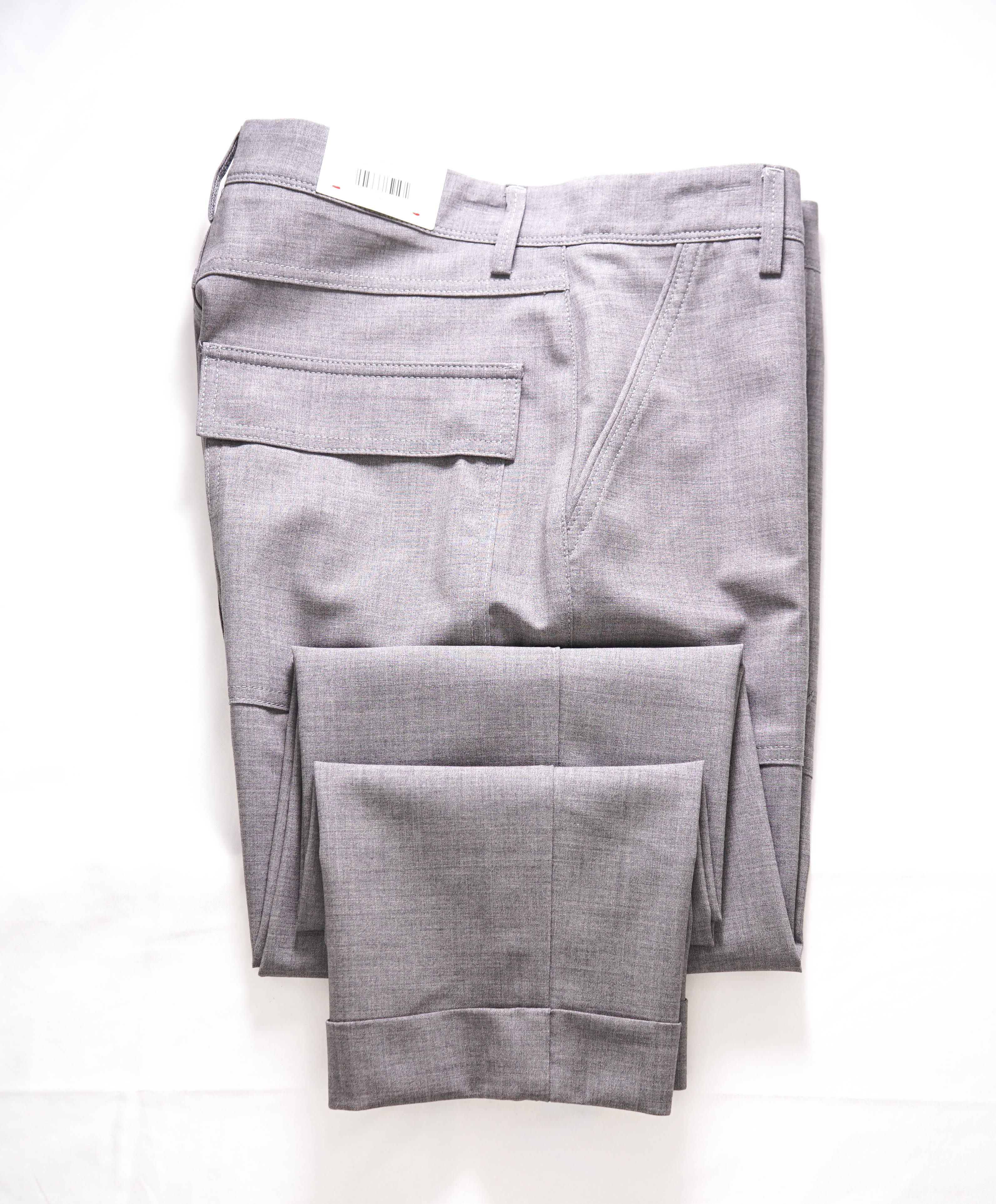 ELEVENTY - *PATCH POCKET* Wool Light Gray Premium Dress Pants- 33W