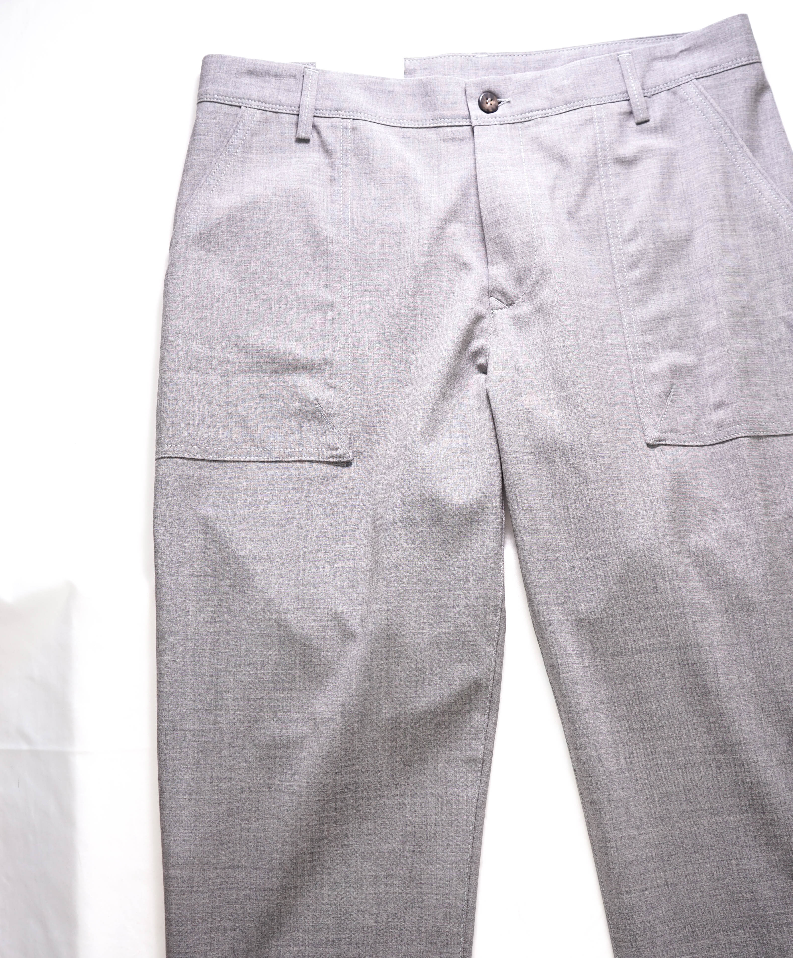 ELEVENTY - *PATCH POCKET* Wool Light Gray Premium Dress Pants- 33W