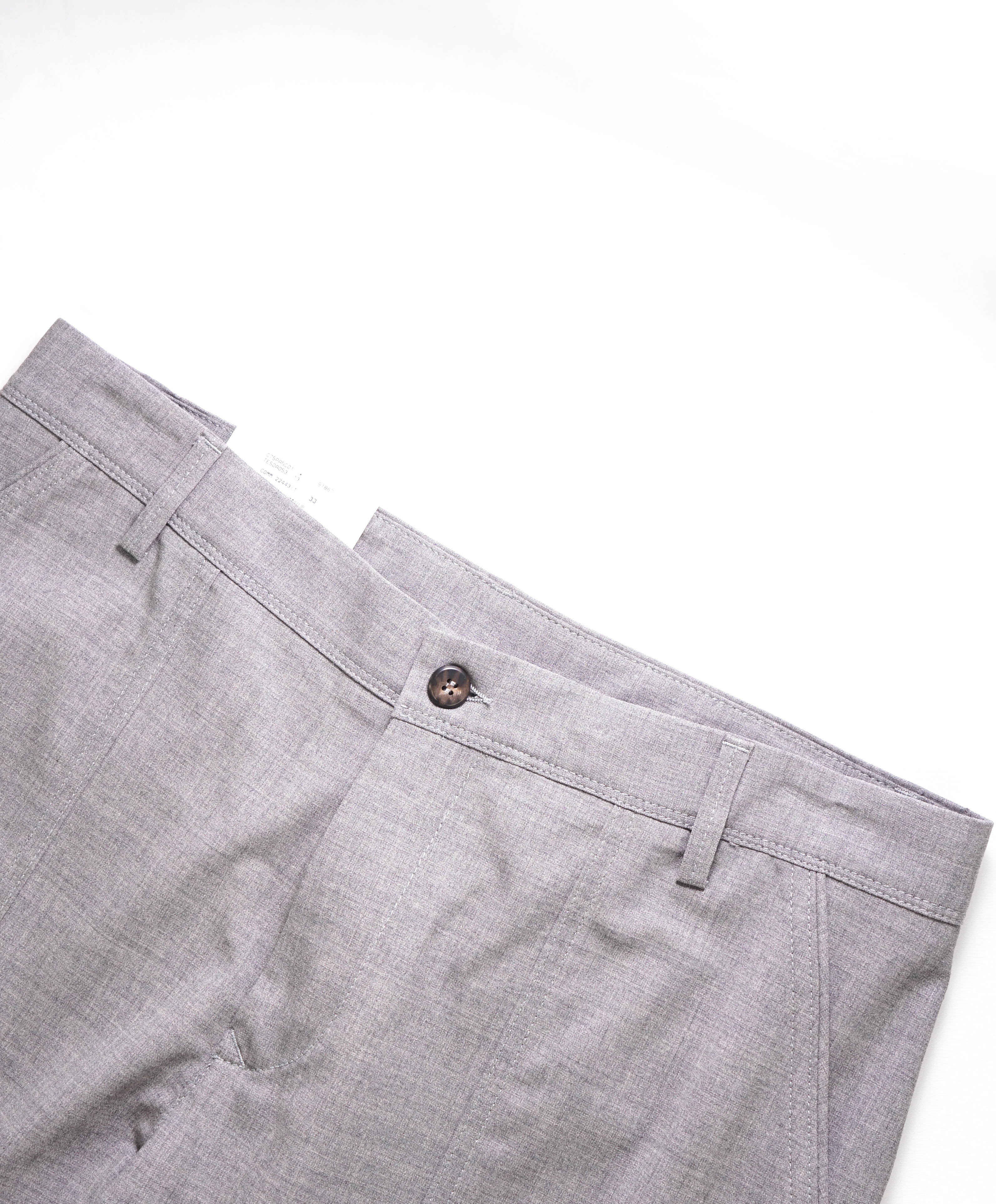 ELEVENTY - *PATCH POCKET* Wool Light Gray Premium Dress Pants- 33W