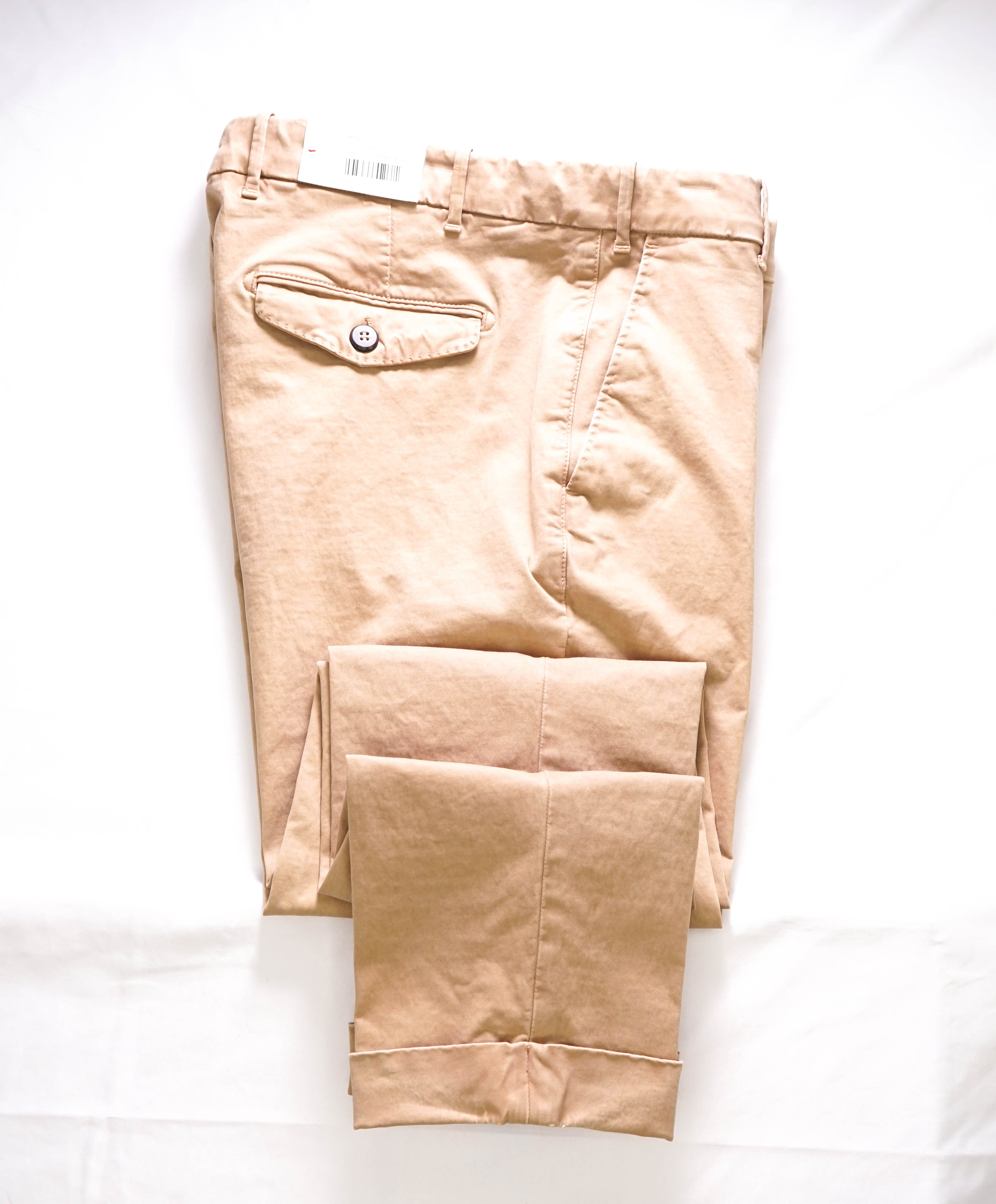 ELEVENTY - CAMEL Cotton/Elastane "MILANO" Fit Chino Casual/Slim Pants- 33W